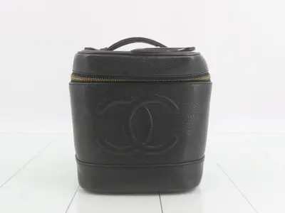 Vanity bag, caviar leather