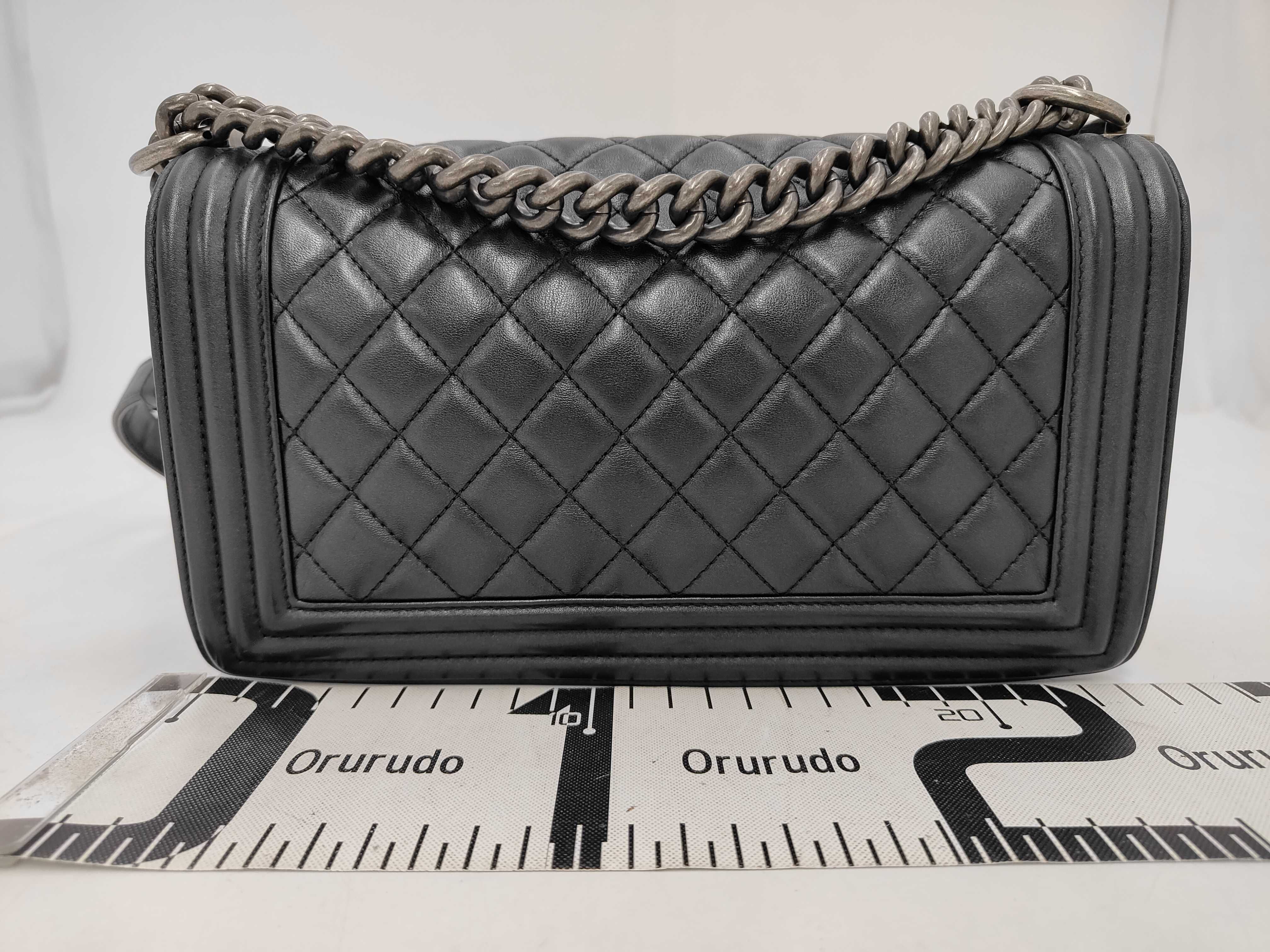Boy Lambskin Gunmetal Ruthenium Hardware Matelassé Chain Shoulder Bag A67086 20128777 Shoulder Bag — view 2