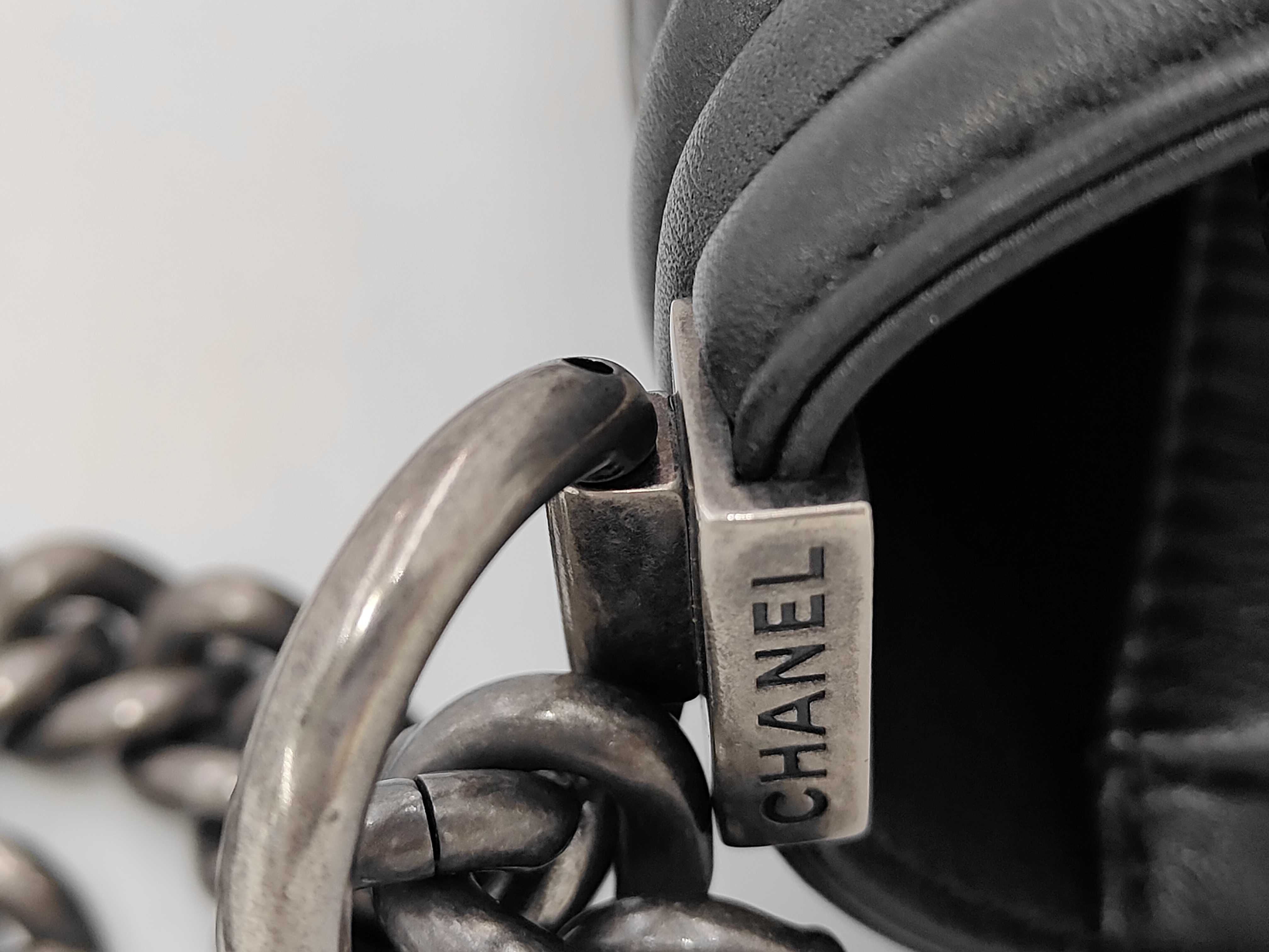 Boy Lambskin Gunmetal Ruthenium Hardware Matelassé Chain Shoulder Bag A67086 20128777 Shoulder Bag — view 7