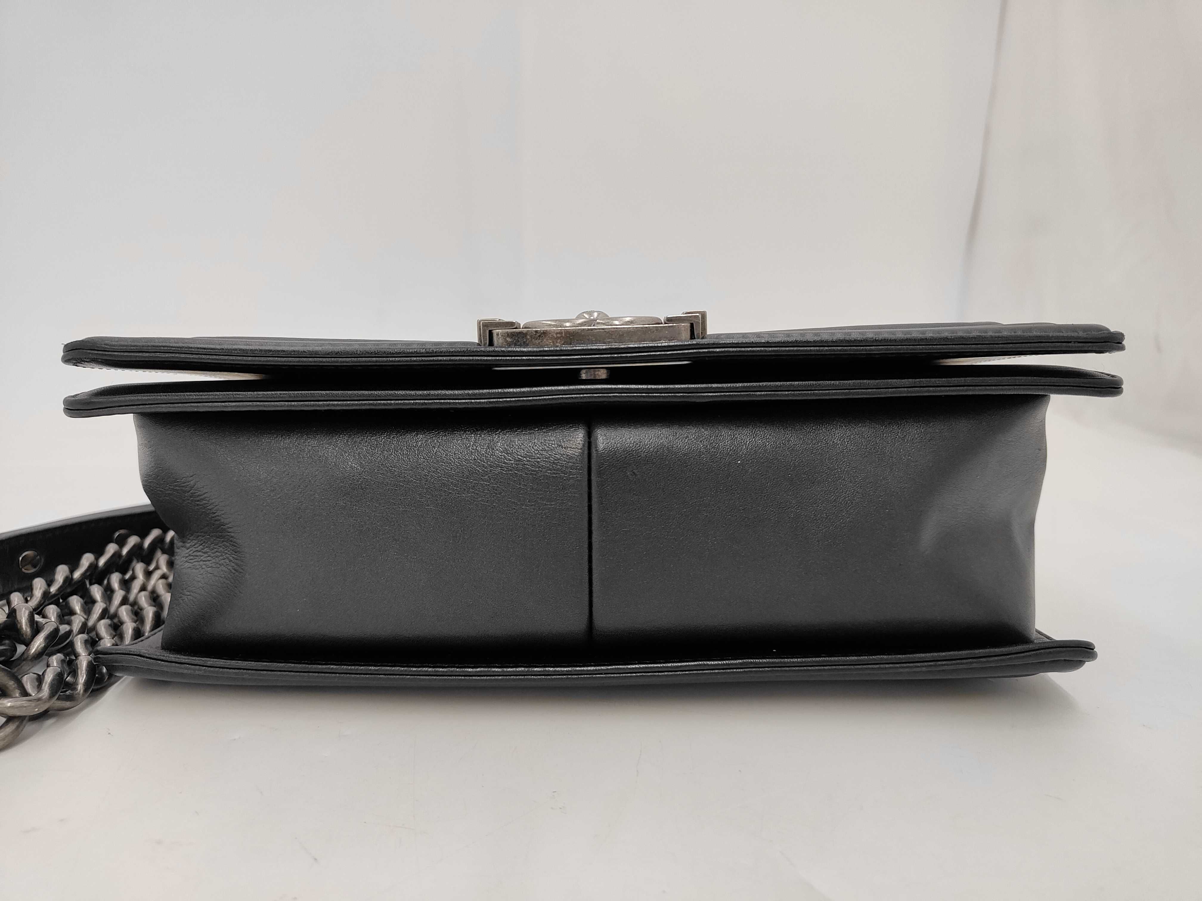 Boy Lambskin Gunmetal Ruthenium Hardware Matelassé Chain Shoulder Bag A67086 20128777 Shoulder Bag — view 8