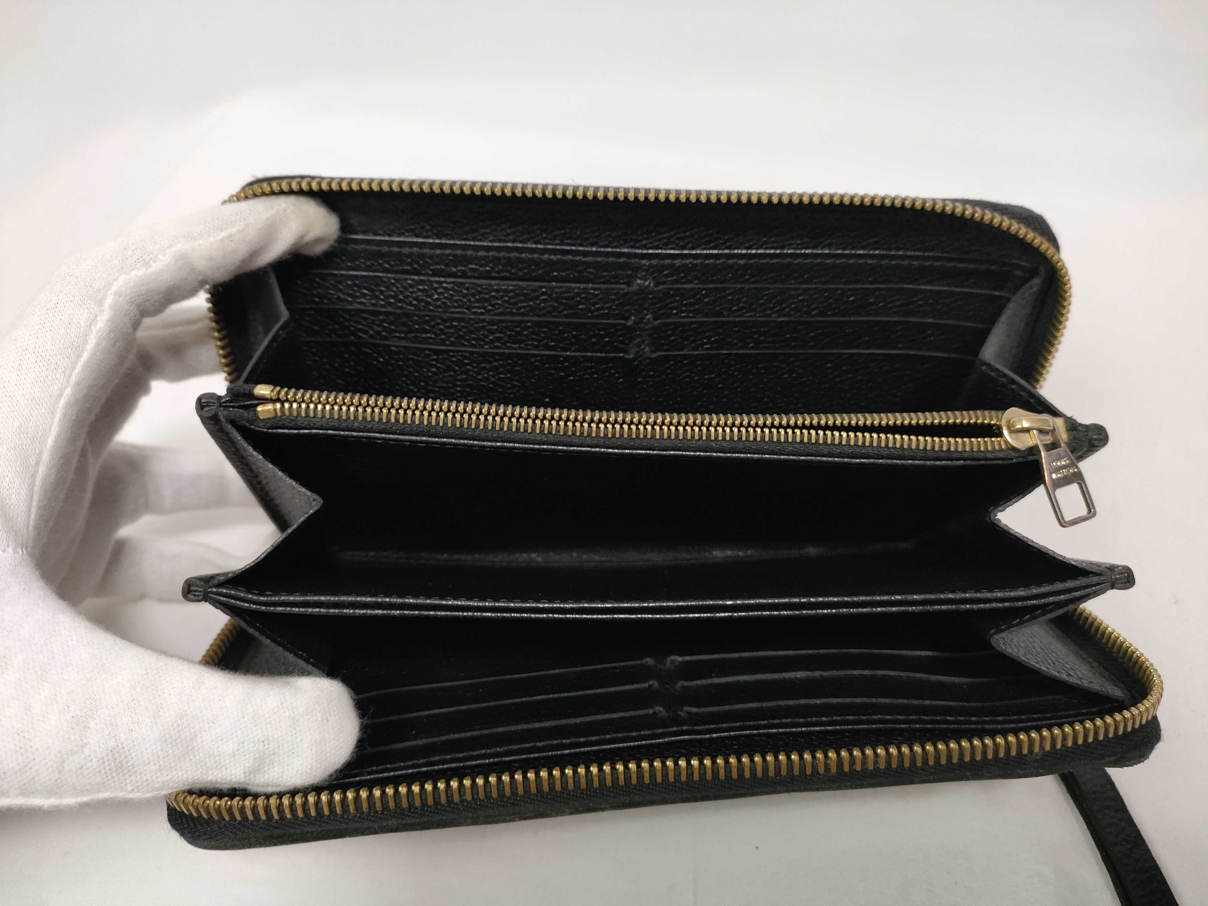 Monogram Empreinte LV Long Wallet Black — view 9
