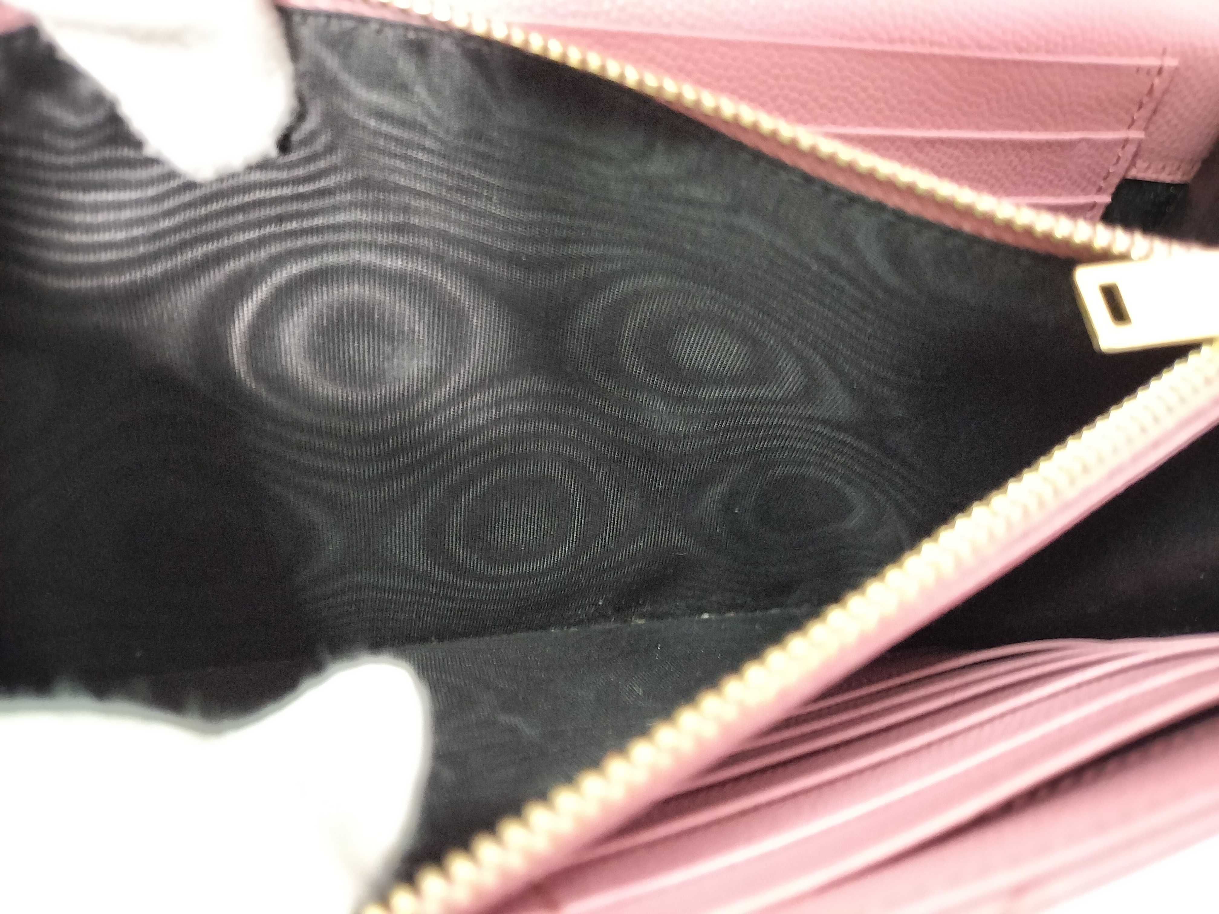 PH-YSL Cassandre Envelope Pink Leather Chain Wallet Clutch Bag — view 15