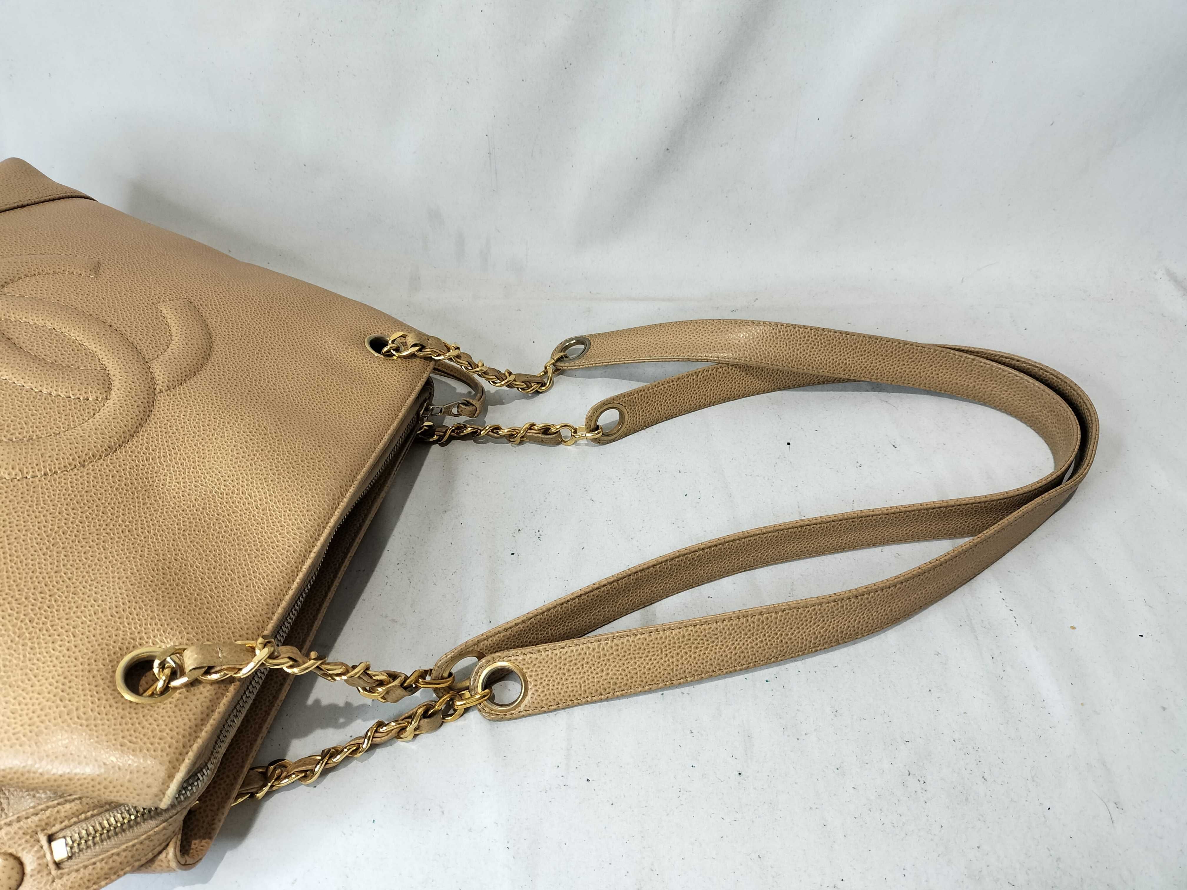 Caviar Skin Da Coco Chain Tote Fringe Shoulder Bag (Series 2) — view 4