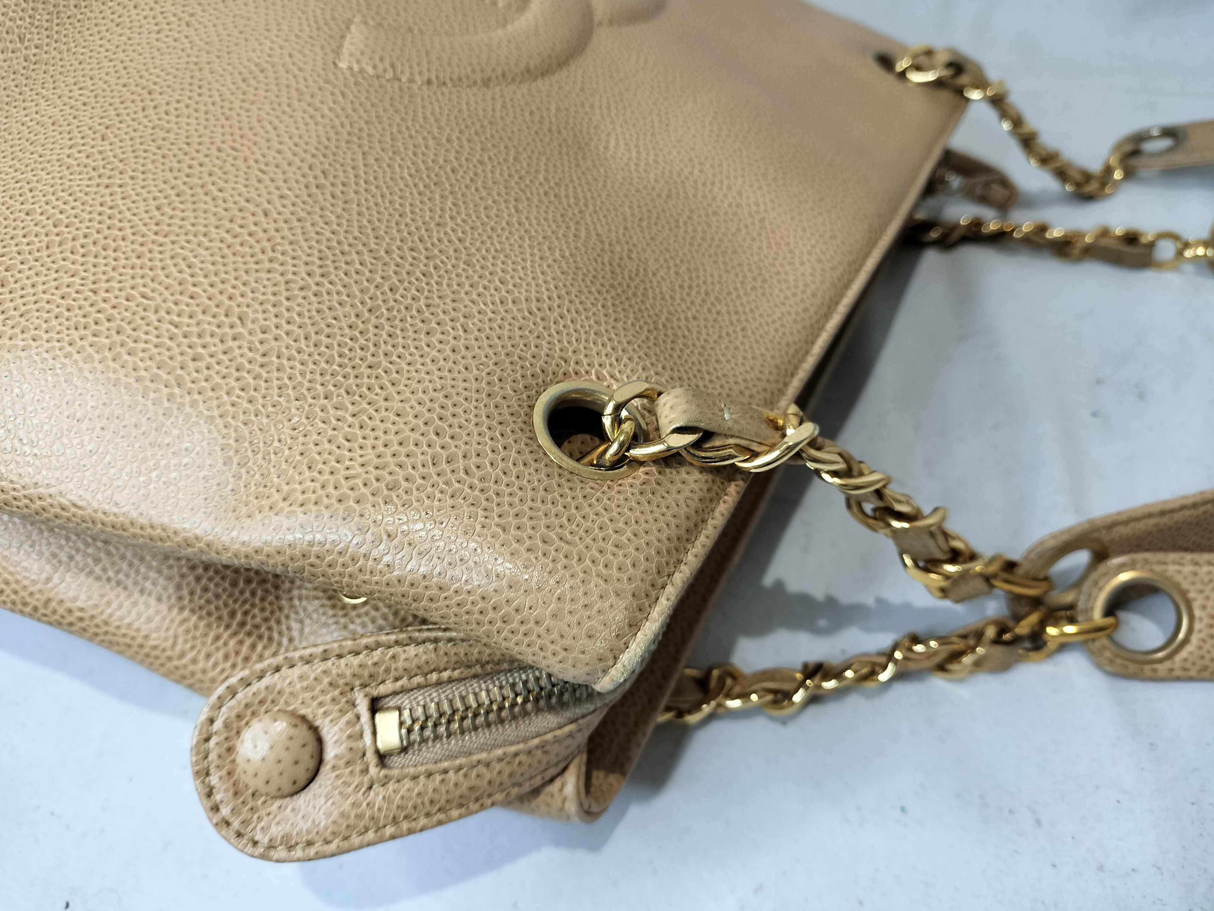 Caviar Skin Da Coco Chain Tote Fringe Shoulder Bag (Series 2) — view 6