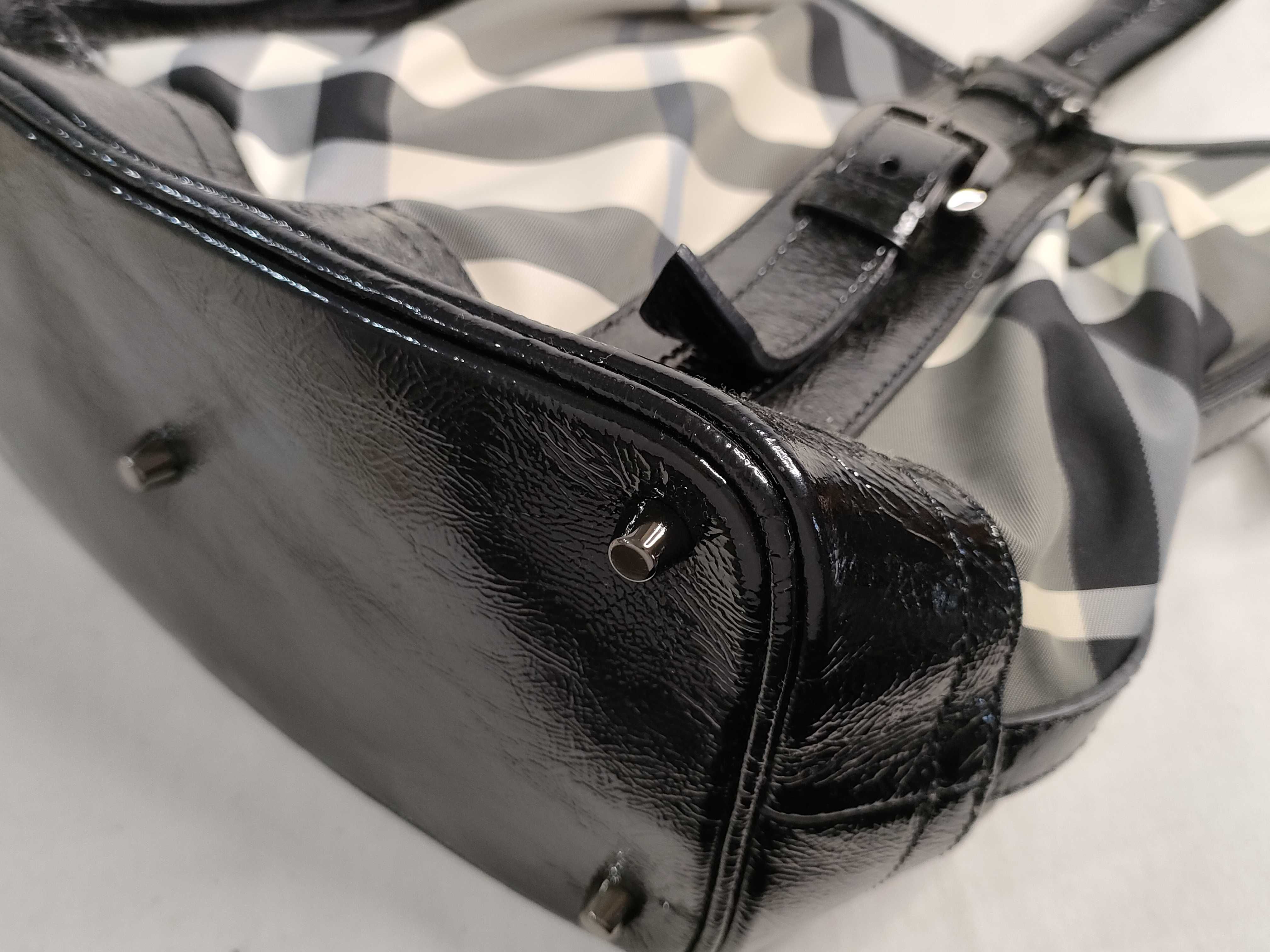 Enamel Check 2-Way Handbag — view 7