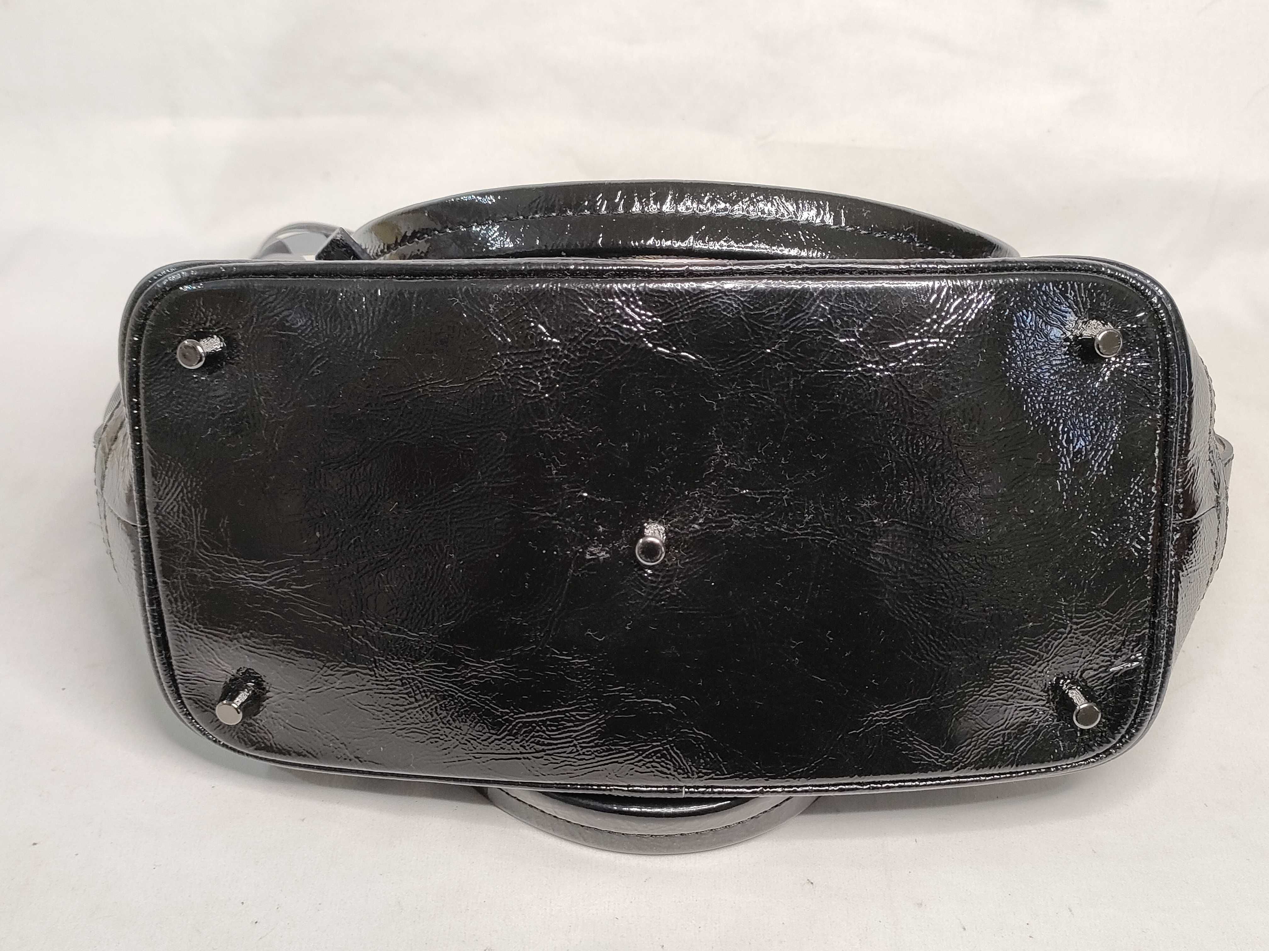 Enamel Check 2-Way Handbag — view 8
