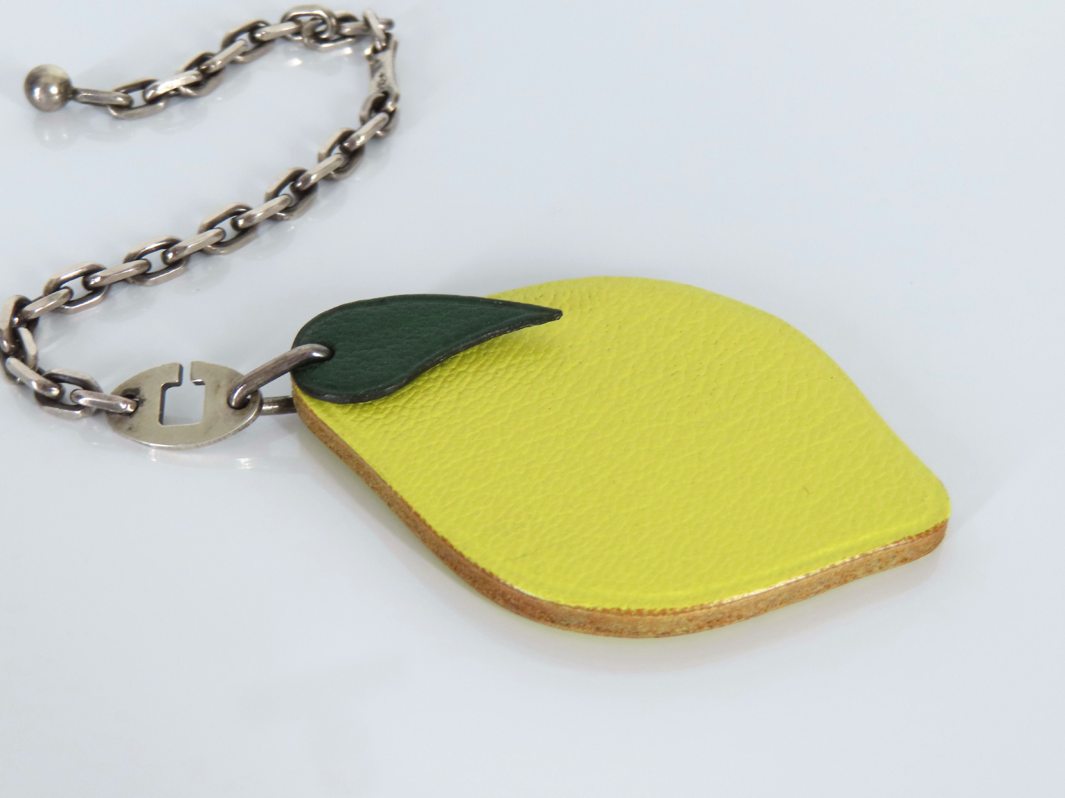 bag charm, fruit charm, lemon charm — view 3