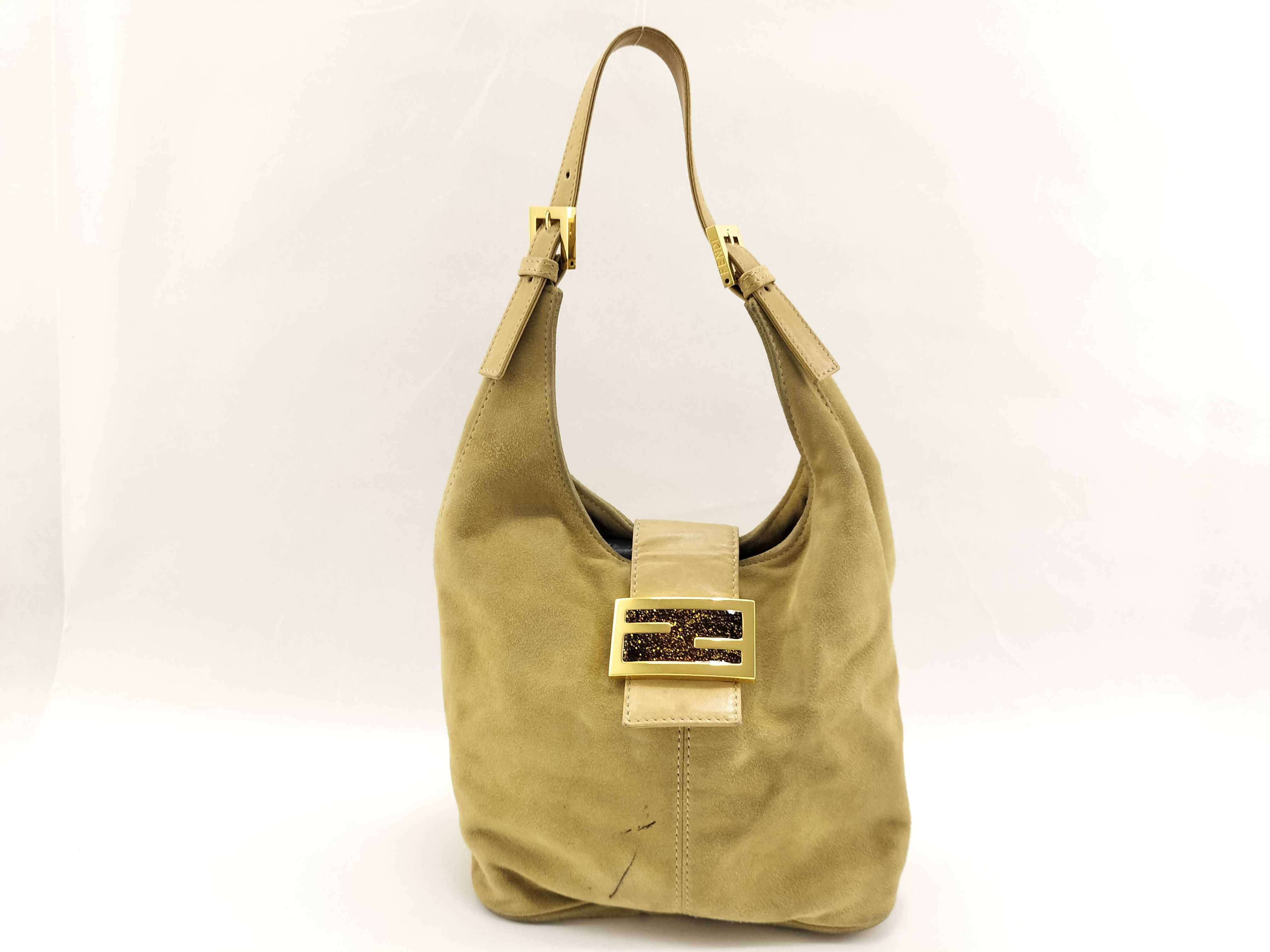 Mamma Fendi Mamma Suede Shoulder Bag