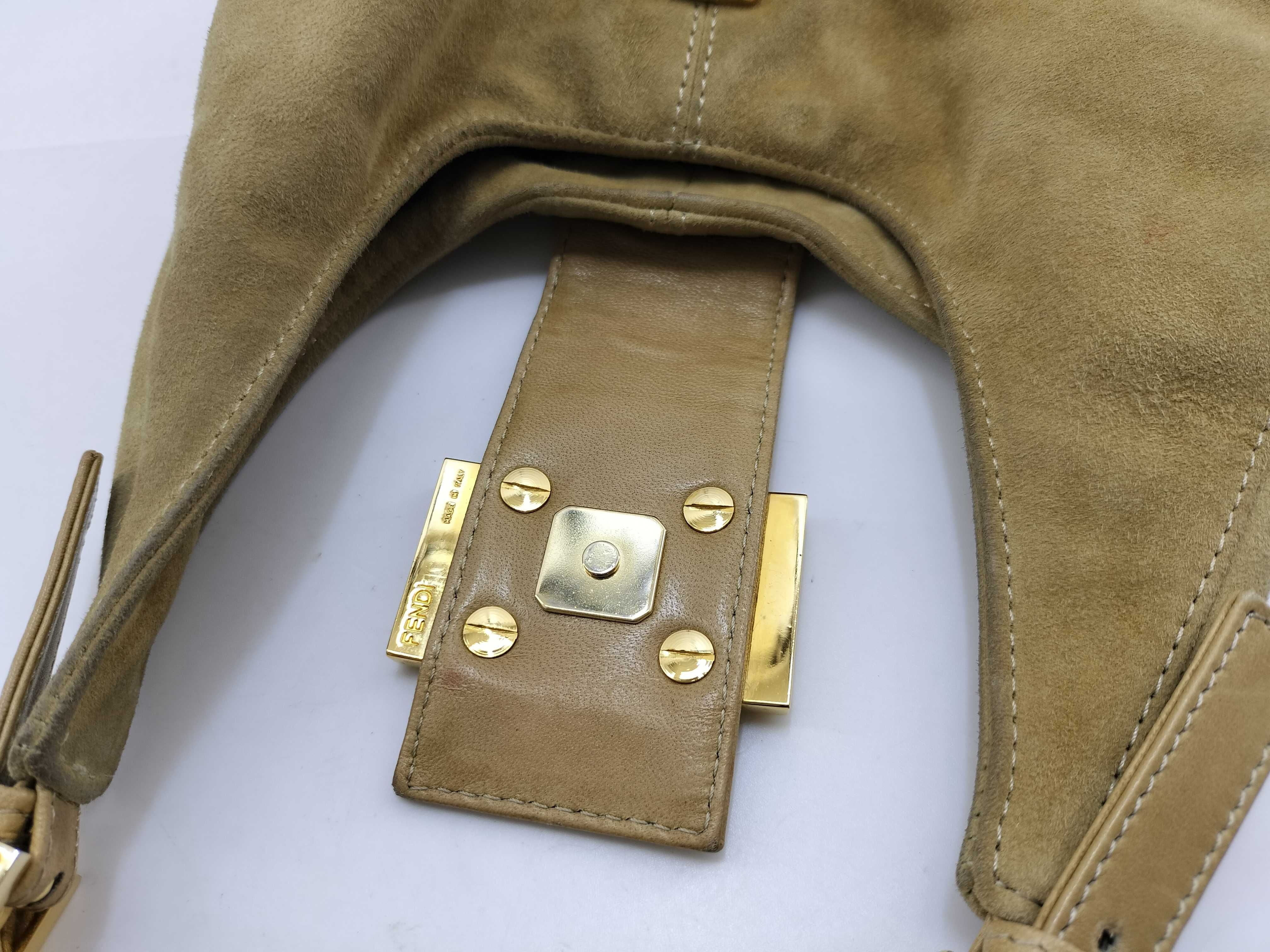 Mamma Fendi Mamma Suede Shoulder Bag — view 12