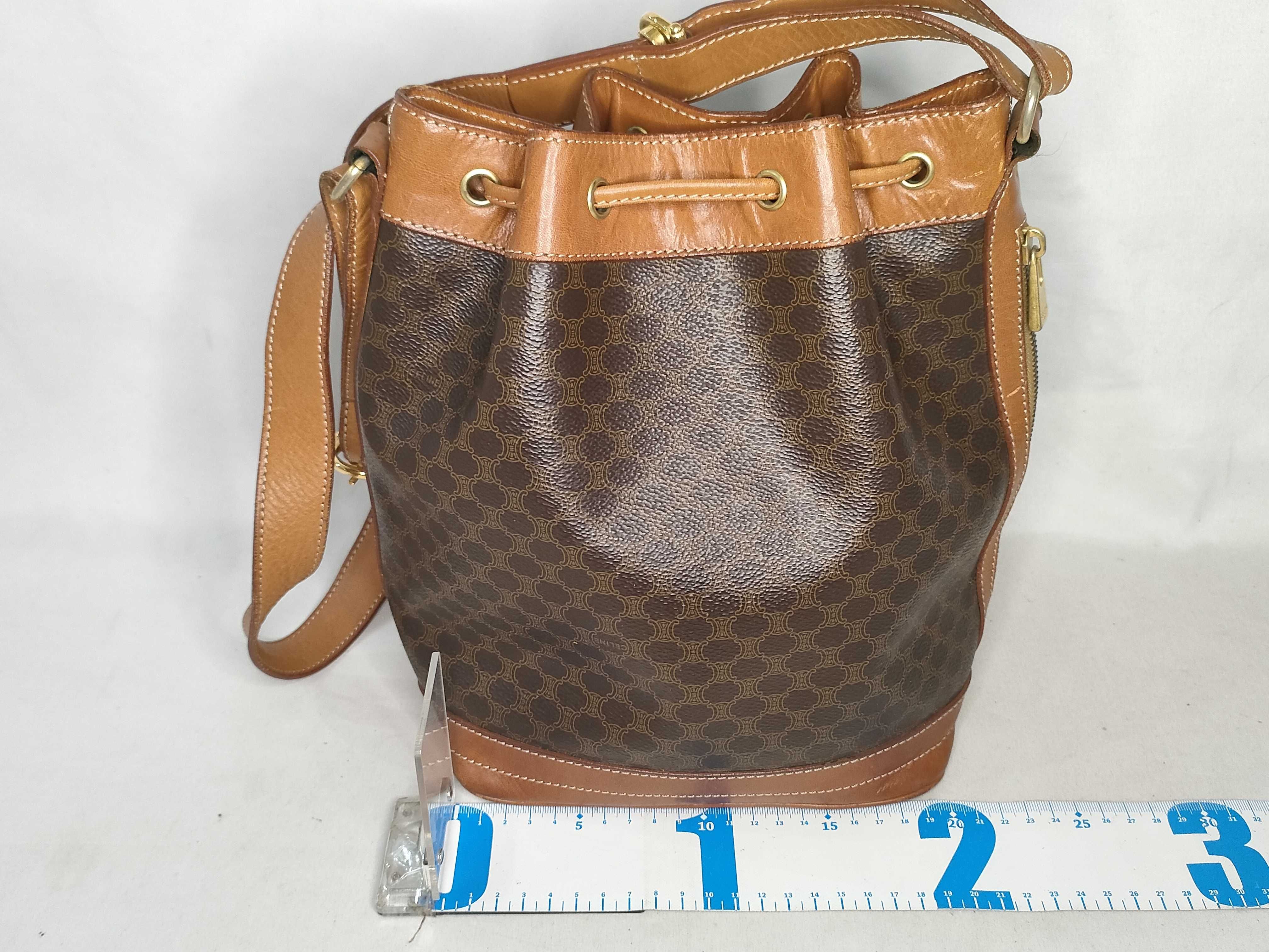 M95 Macadam pattern drawstring shoulder bag — view 2