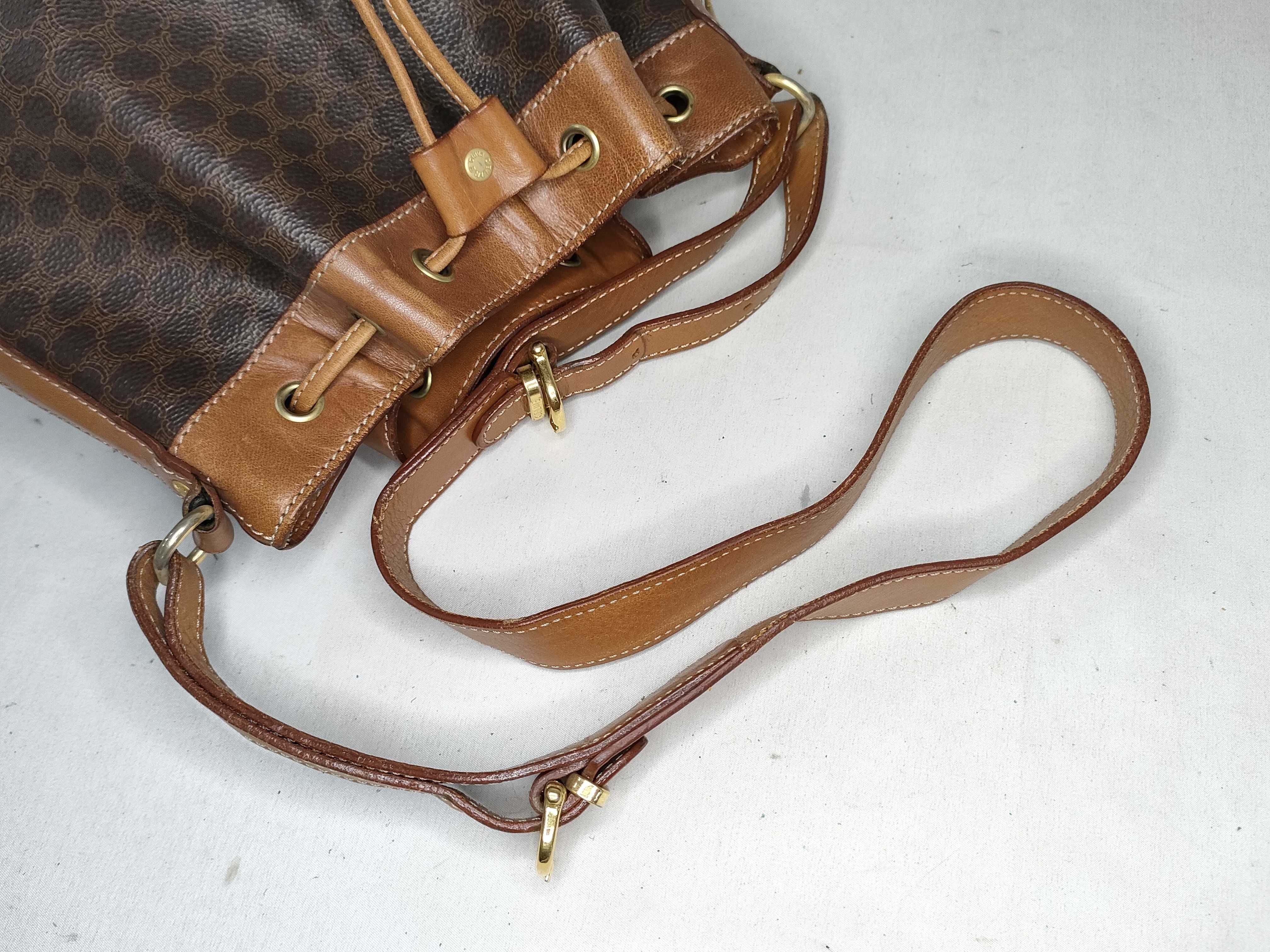M95 Macadam pattern drawstring shoulder bag — view 3