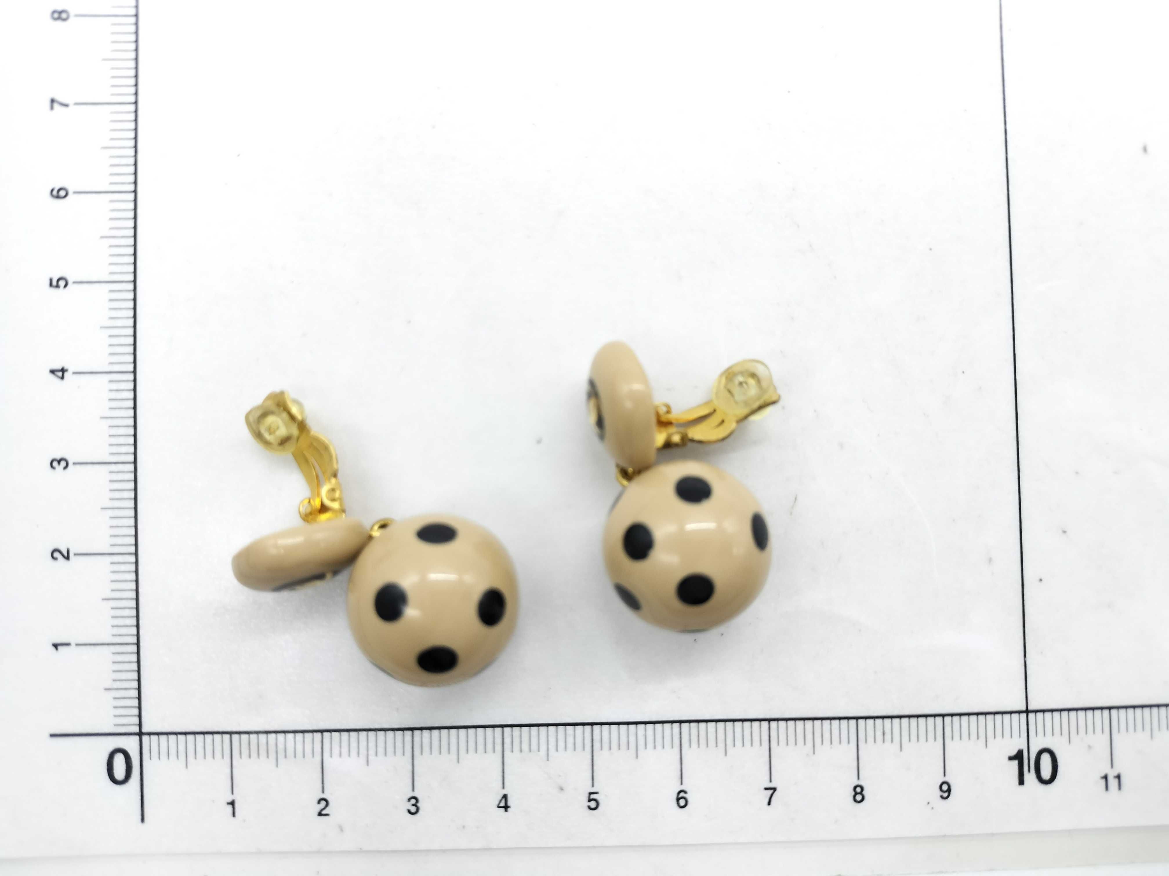 00A Dot Ball Earrings Beige Earrings — view 5