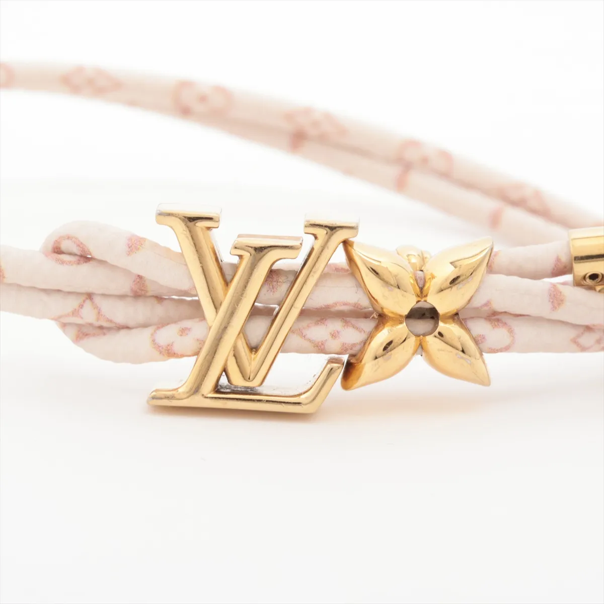 M8529Z Bracelet LV Bloom BC0296 Bracelet PVC Beige. Shows signs of wear including — view 3