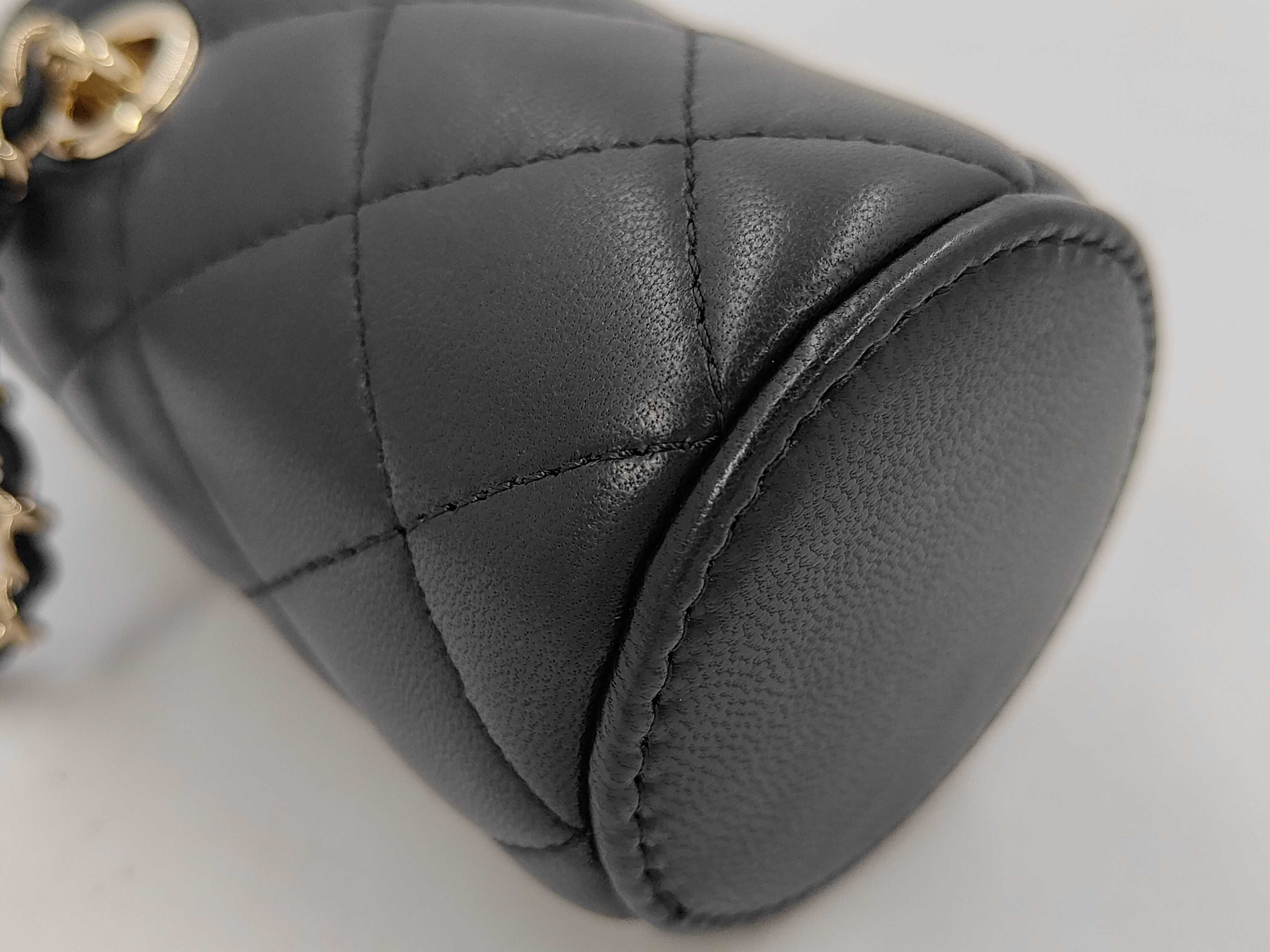 Shoulder Bucket Bag, Black — view 3