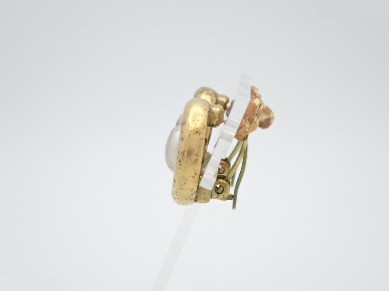 Earrings: Metal, Pearl & Costume Pearl — view 3