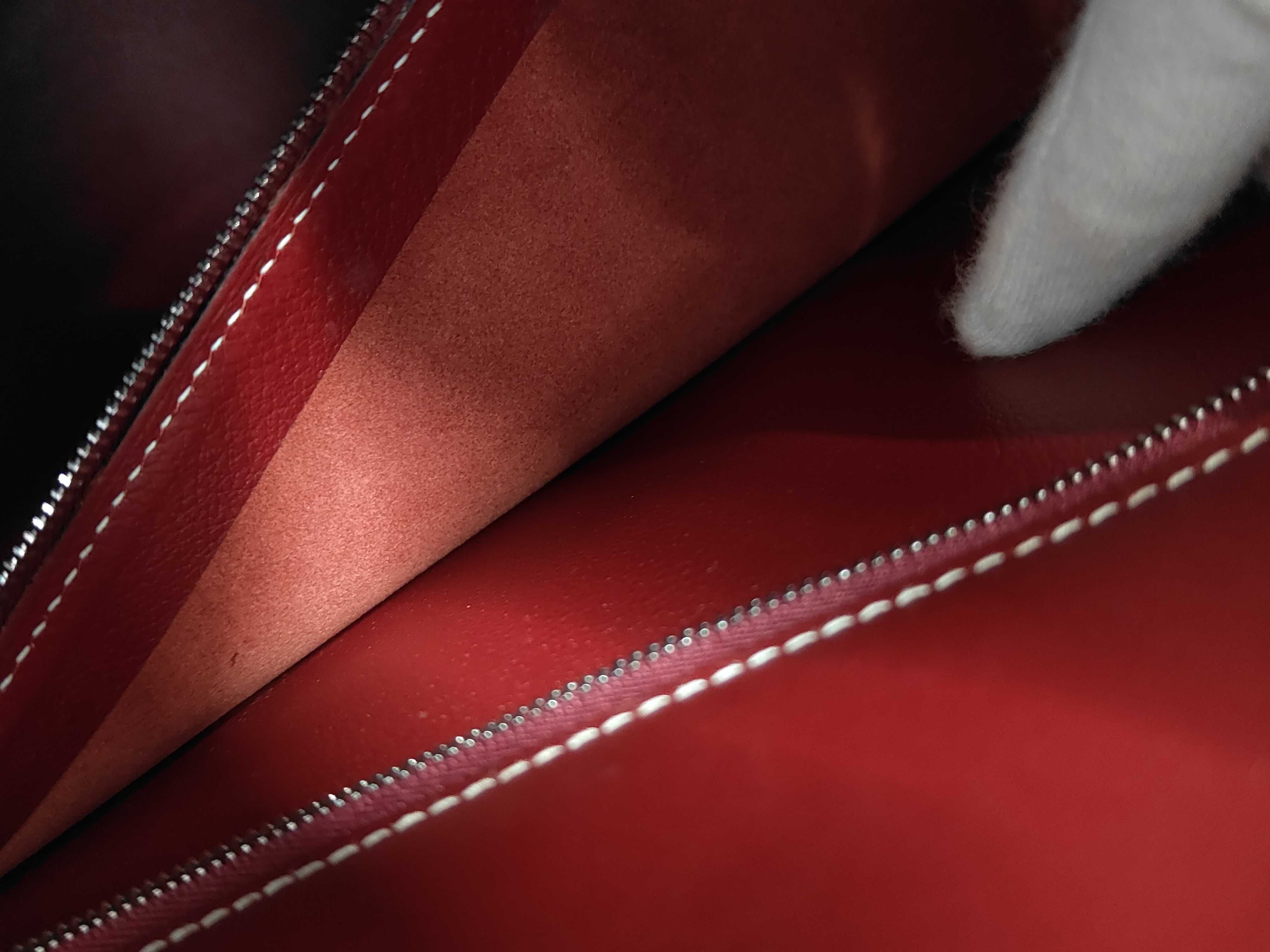 Chamonix Kelly 35 Rouge H Silver Hardware Strap Handbag — view 9