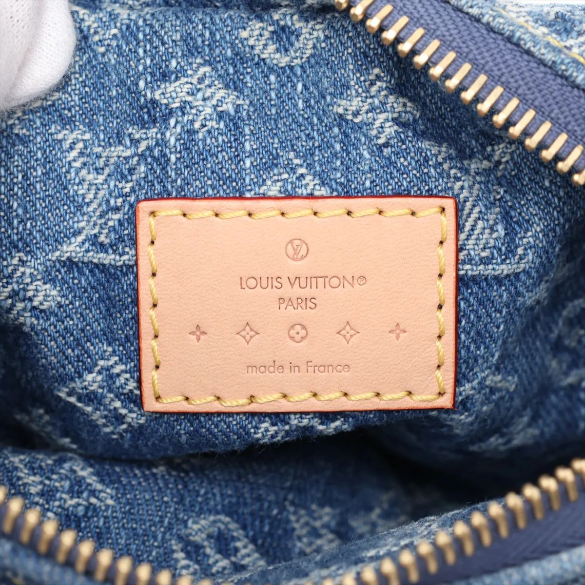 Monogram Denim Pochette Fairfax M82948 Blue (RFID detected) — view 8