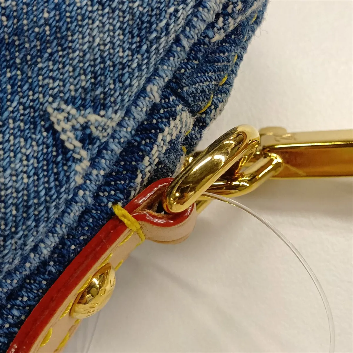 Monogram Denim Pochette Fairfax M82948 Blue (RFID detected) — view 10