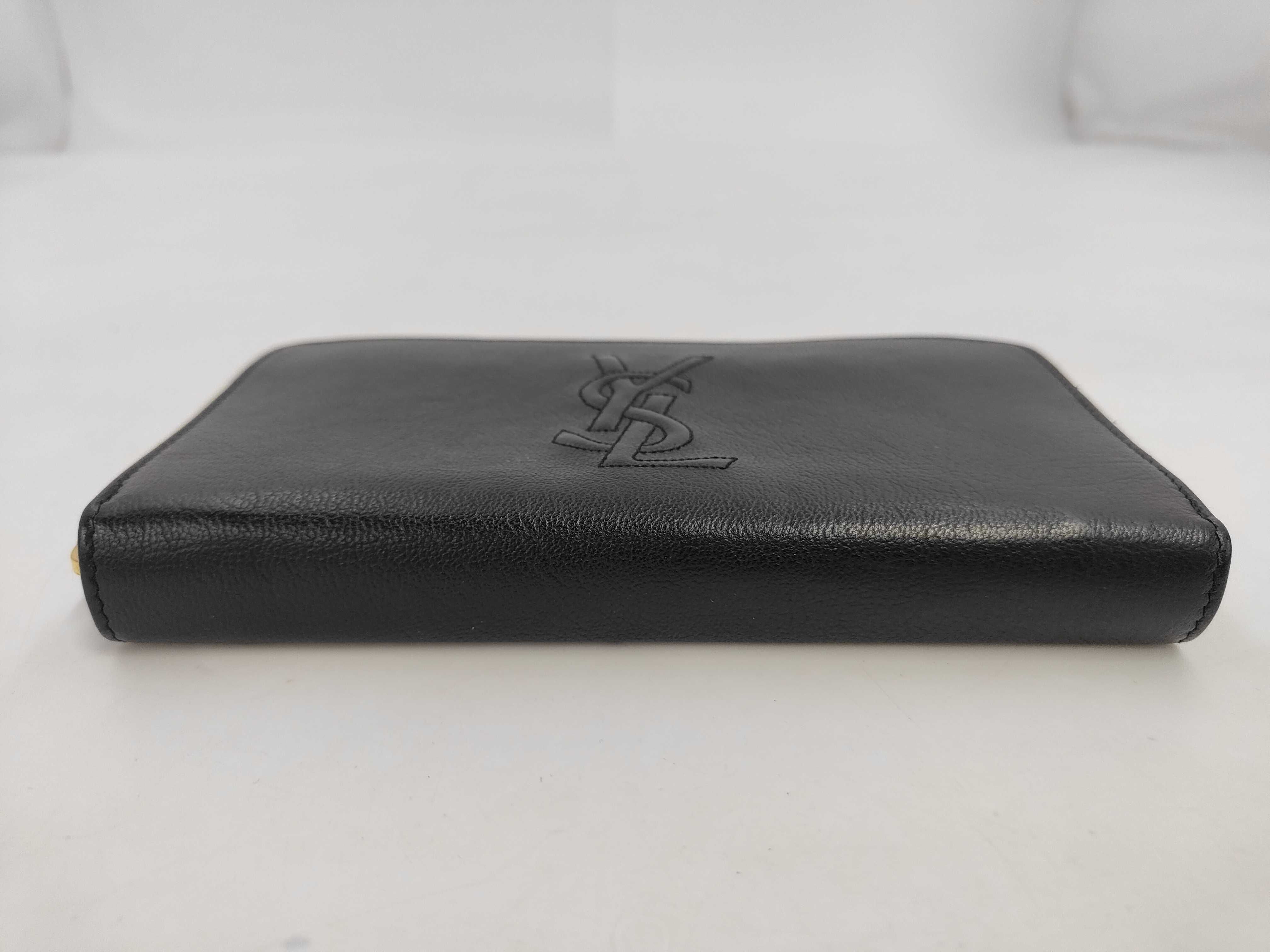 Round Zip Wallet, Black, Cassandra Logo, Long Wallet — view 3