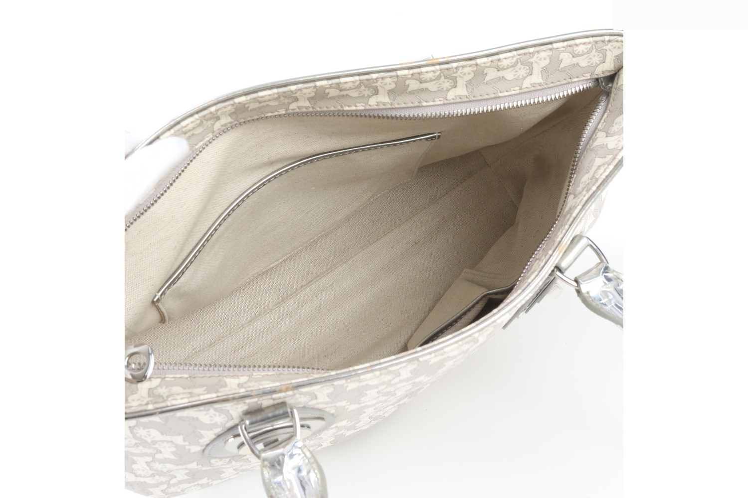 Carriage pattern leather tote bag, shoulder bag. — view 7
