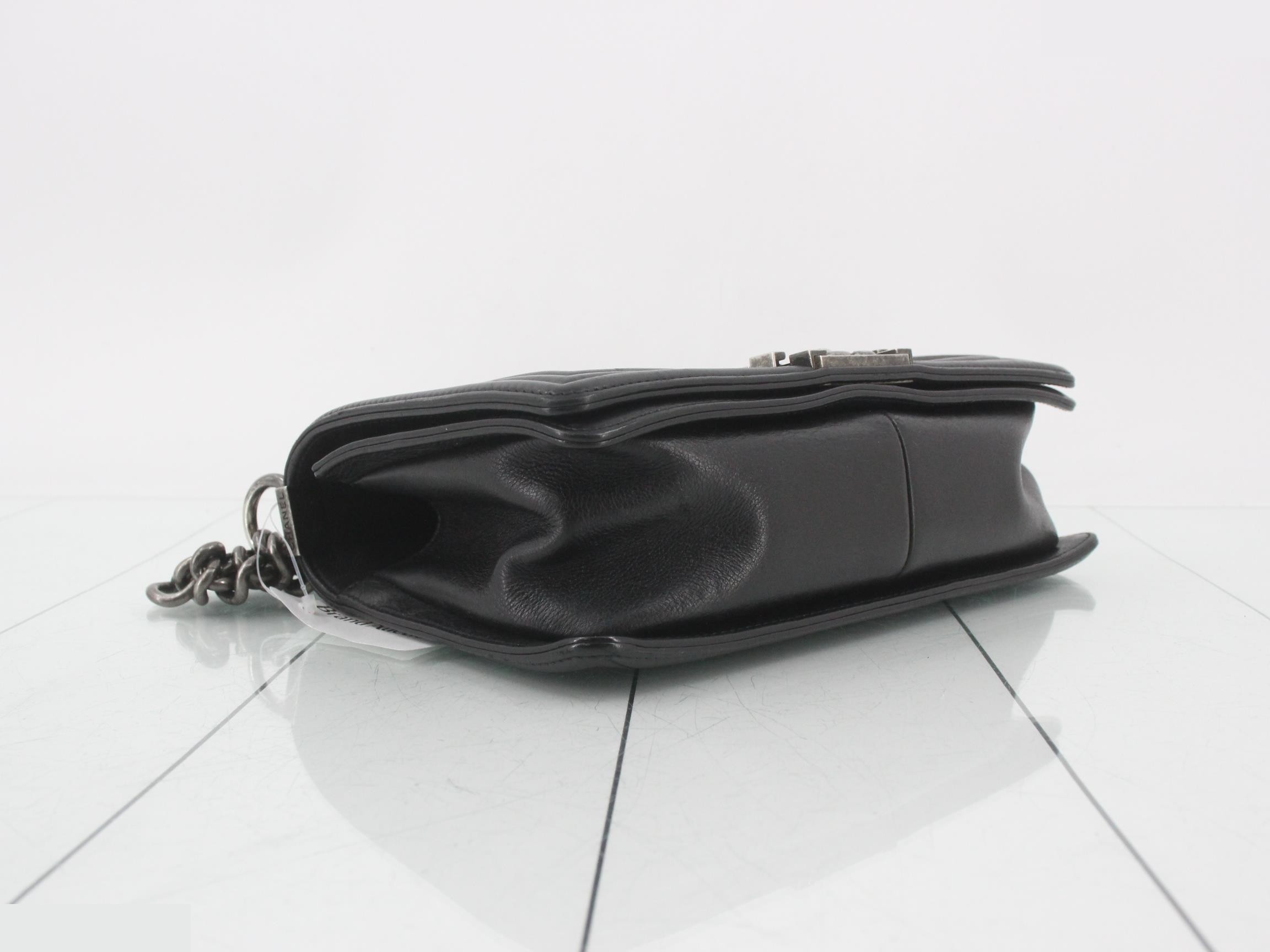 Boy Chanel Calfskin Wild Stitch Shoulder Bag — view 5