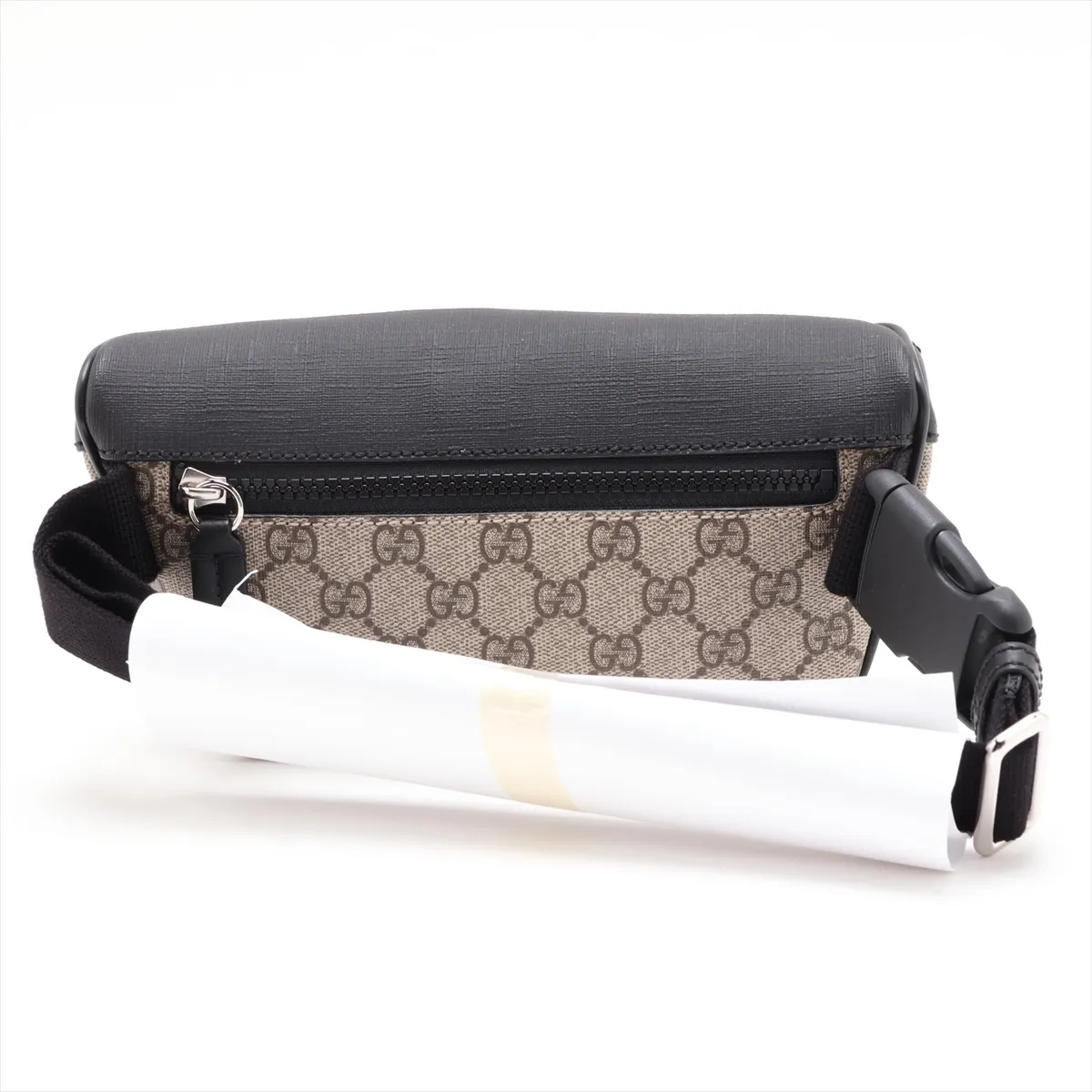 GG Supreme 779877 PVC x Leather Body Bag Beige x Black (Outlet) — view 2