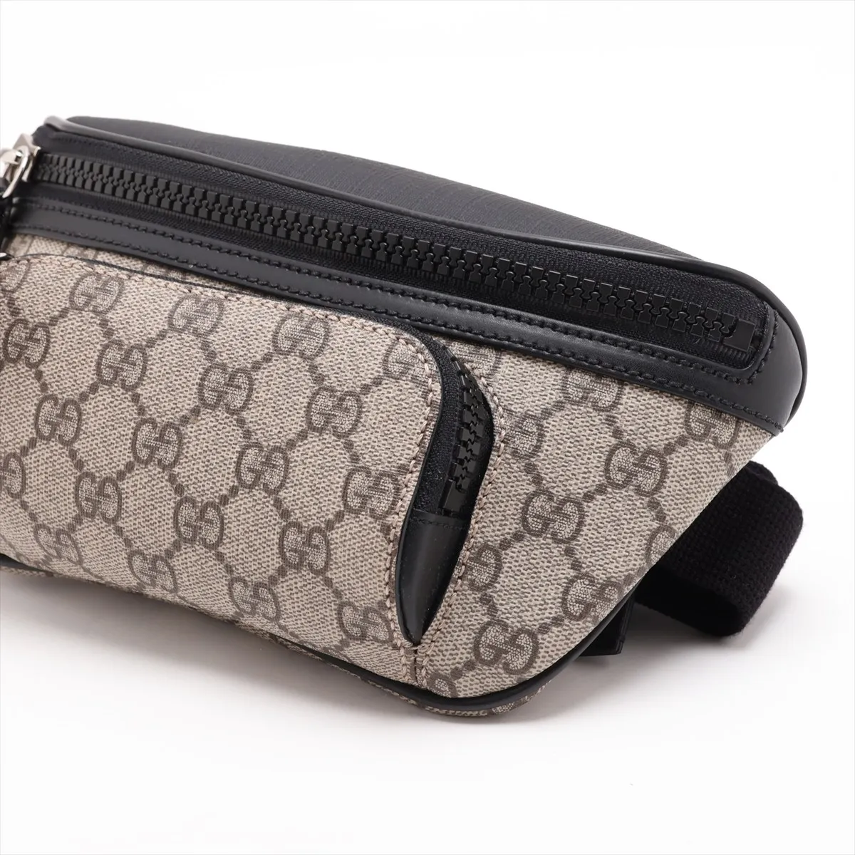 GG Supreme 779877 PVC x Leather Body Bag Beige x Black (Outlet) — view 3