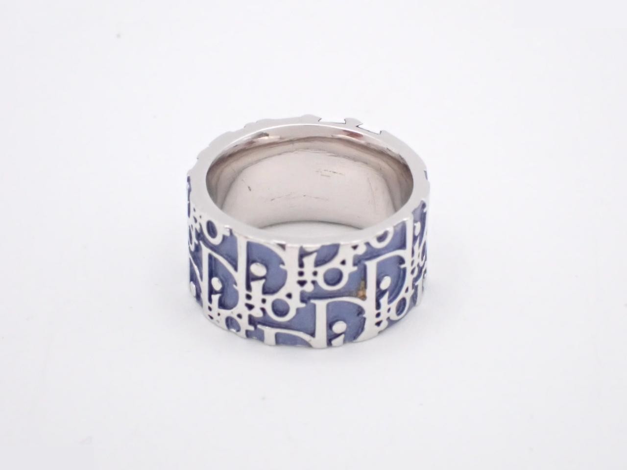 Trotter No. 2 Silver x Blue Ring, Size #12 — view 2