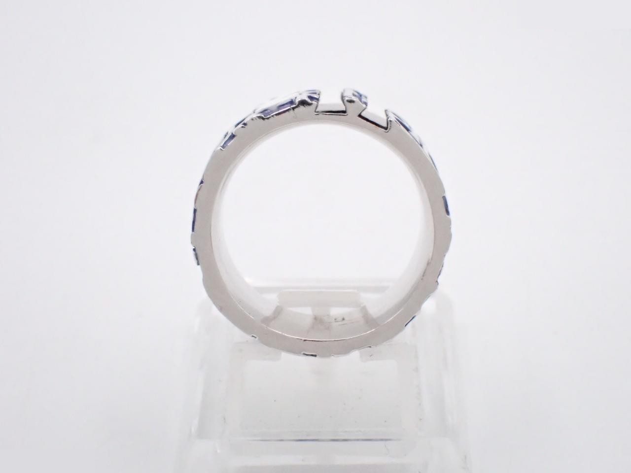 Trotter No. 2 Silver x Blue Ring, Size #12 — view 3