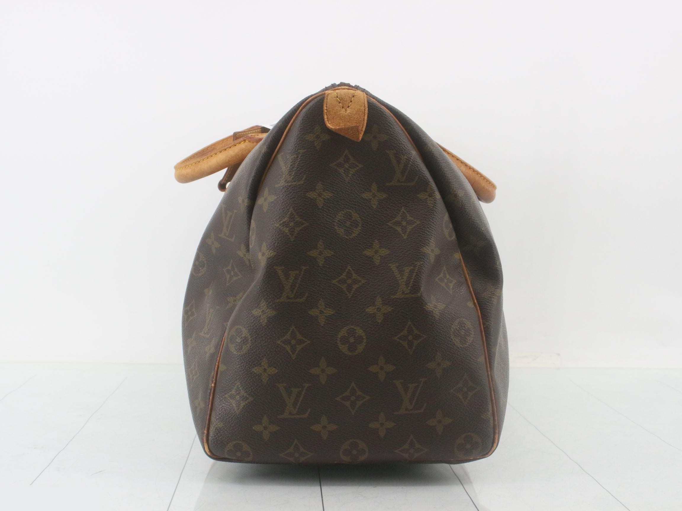 M41428 Keepall 45 Monogram Boston Bag, Brown Leather — view 3
