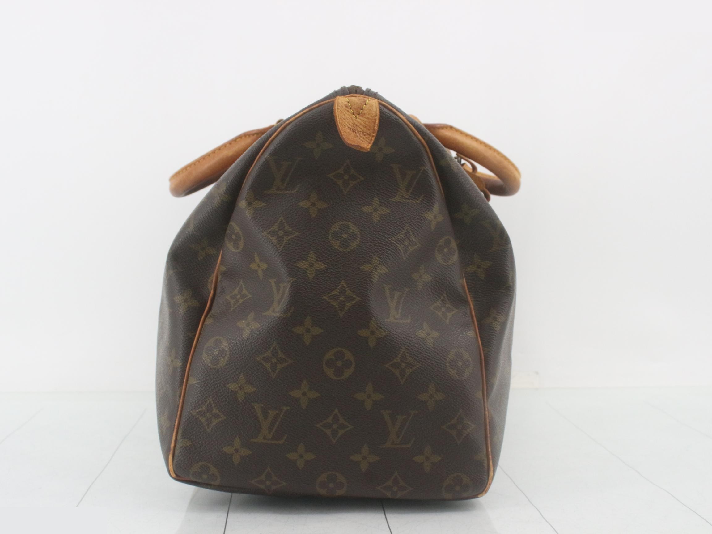 M41428 Keepall 45 Monogram Boston Bag, Brown Leather — view 4