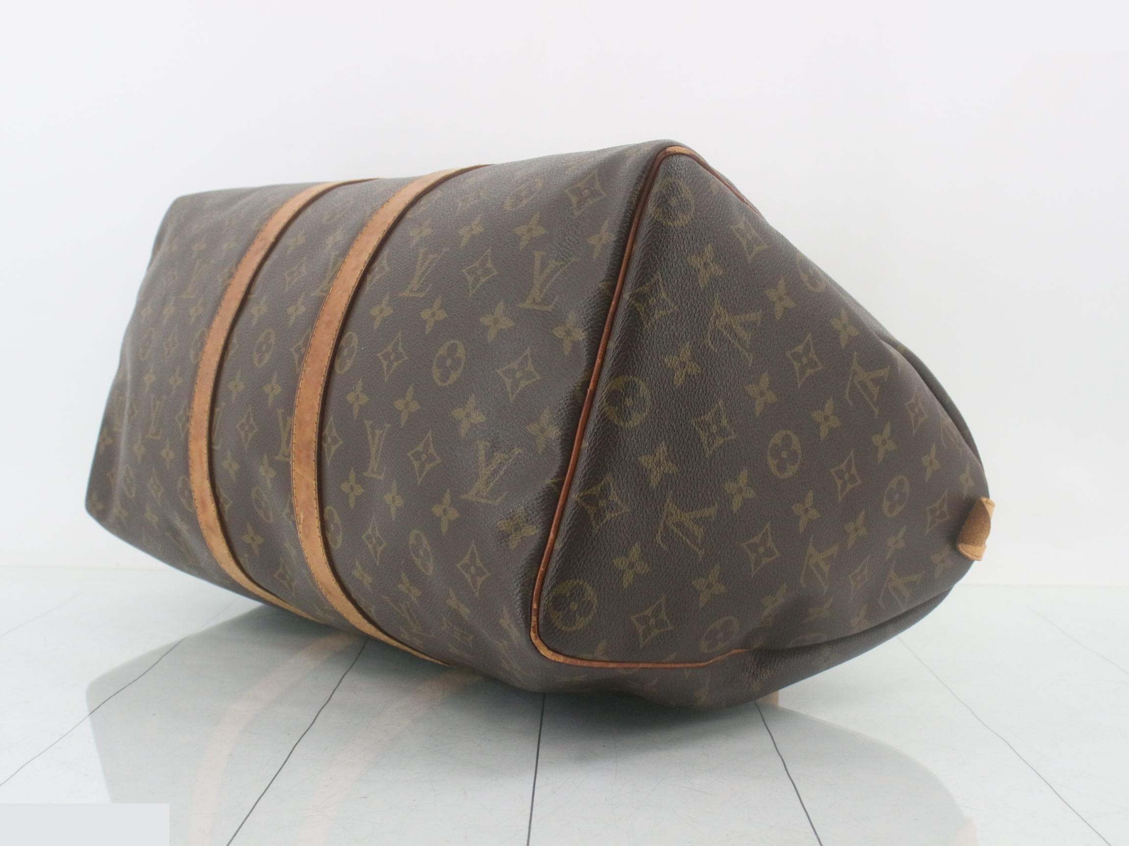 M41428 Keepall 45 Monogram Boston Bag, Brown Leather — view 6
