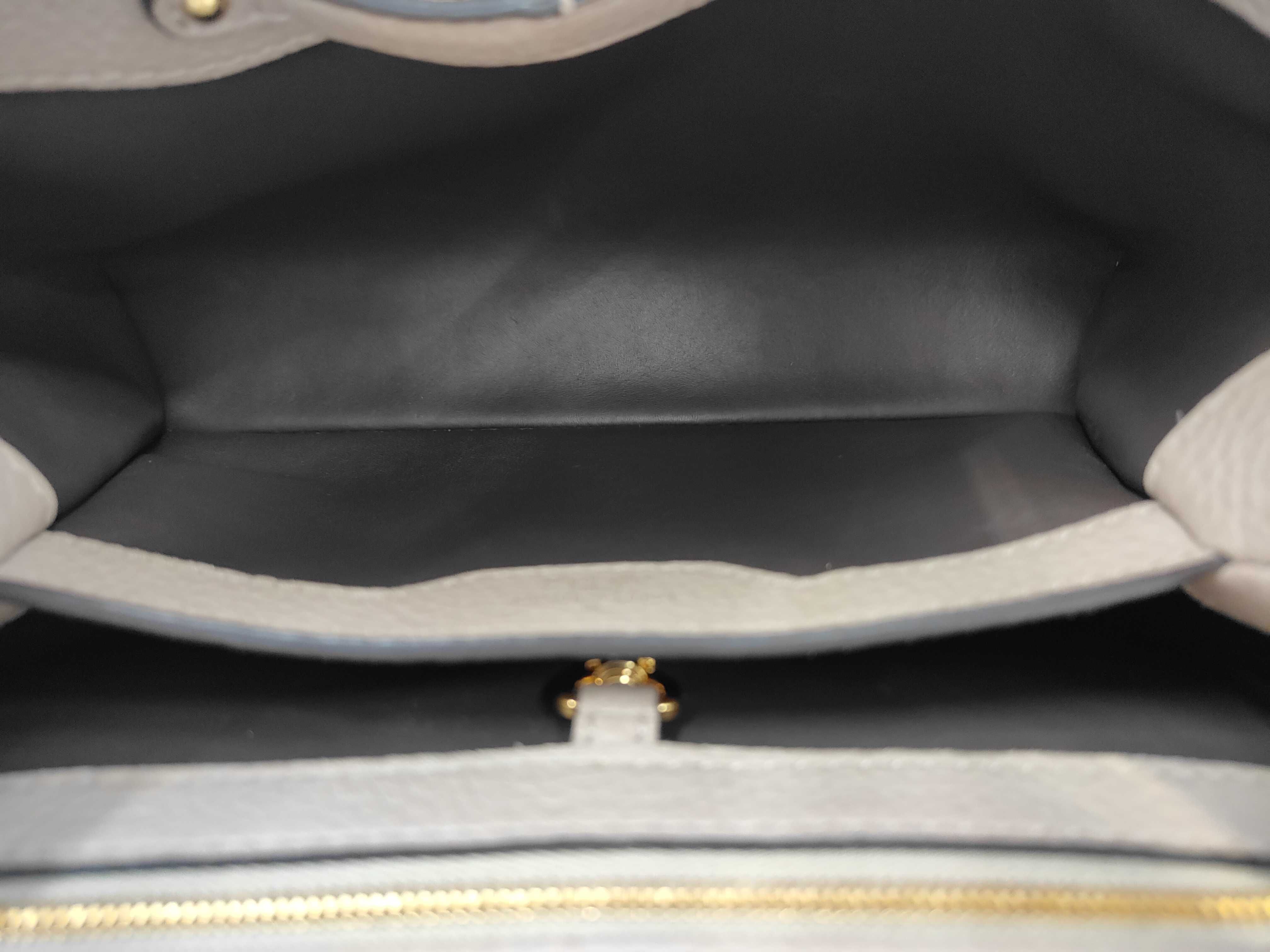 Taurillon Capucines BB M24736 Beige Handbag — view 8