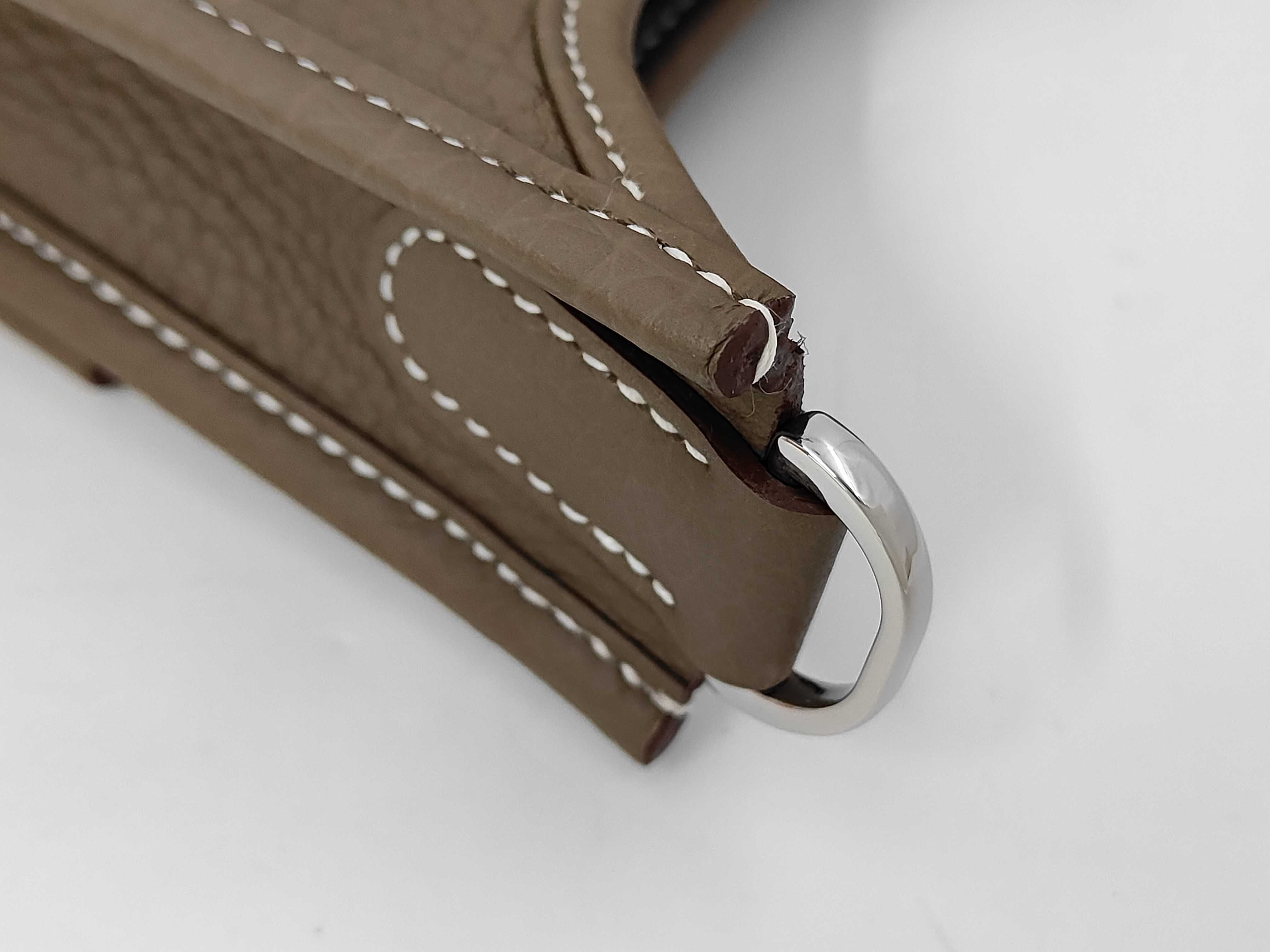 Evelyne 23 Taurillon Clemence Etoupe Silver Hardware G Stamp Shoulder Bag — view 5