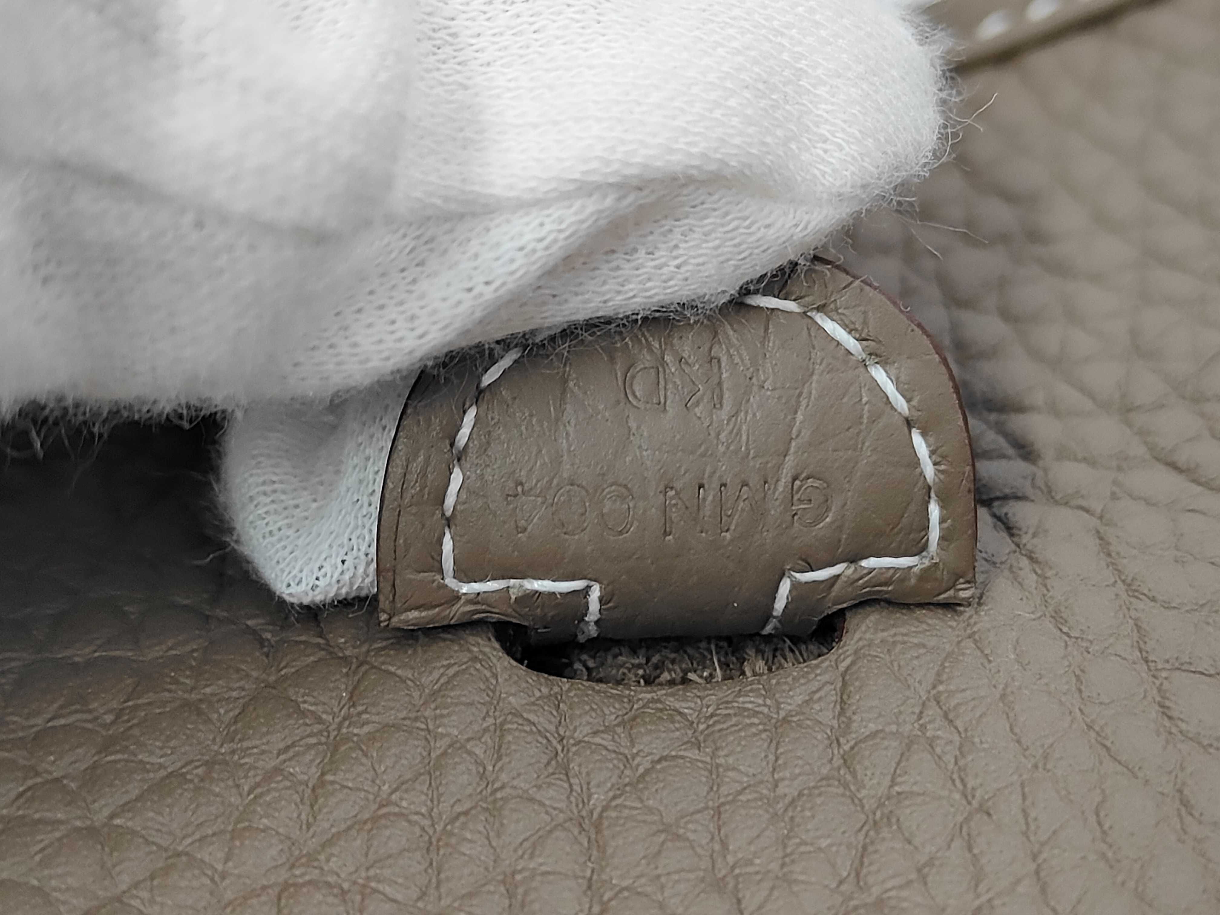 Evelyne 23 Taurillon Clemence Etoupe Silver Hardware G Stamp Shoulder Bag — view 10