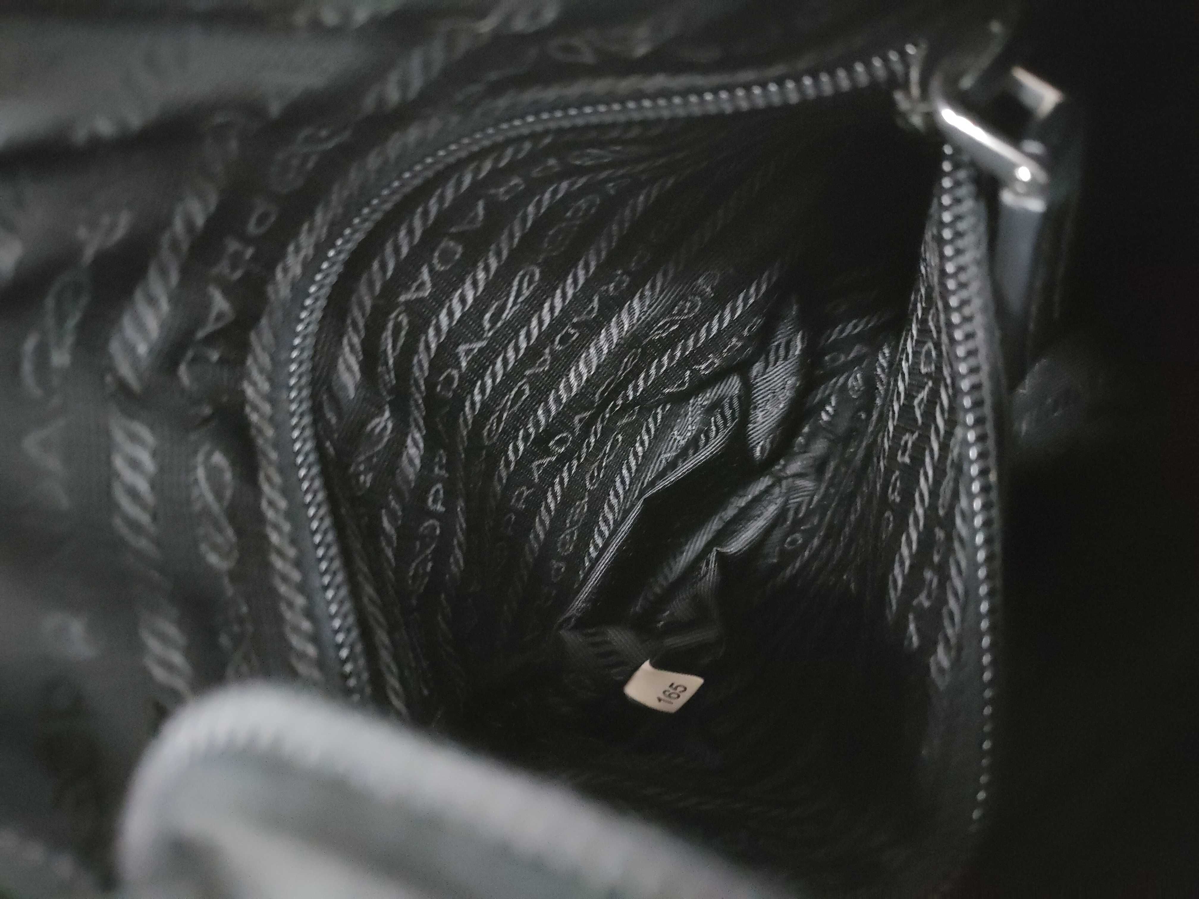 Nylon Prada Shoulder Bag Messenger Nylon Triangle Logo Shoulder Bag — view 11