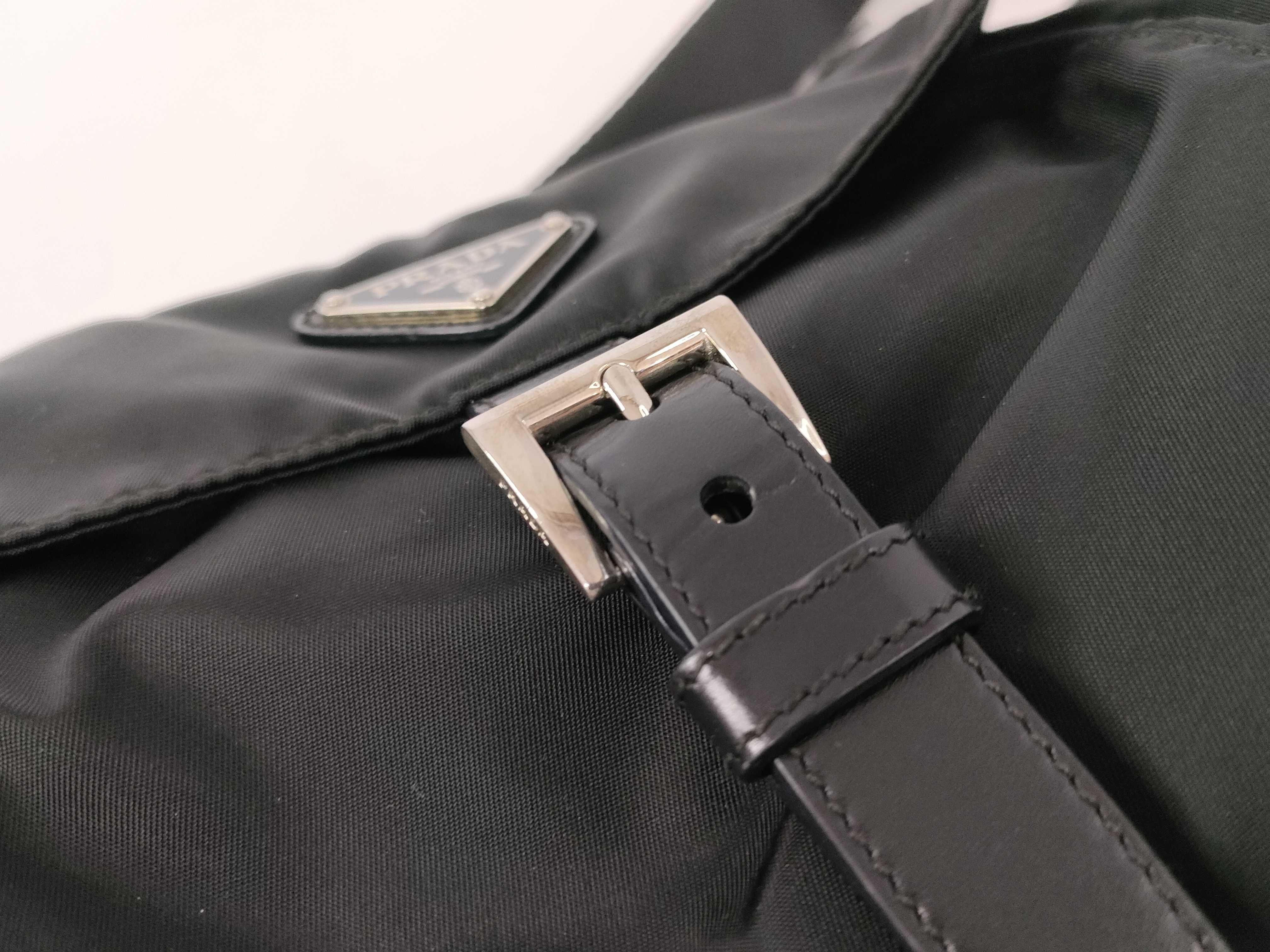 Nylon Prada Shoulder Bag Messenger Nylon Triangle Logo Shoulder Bag — view 14