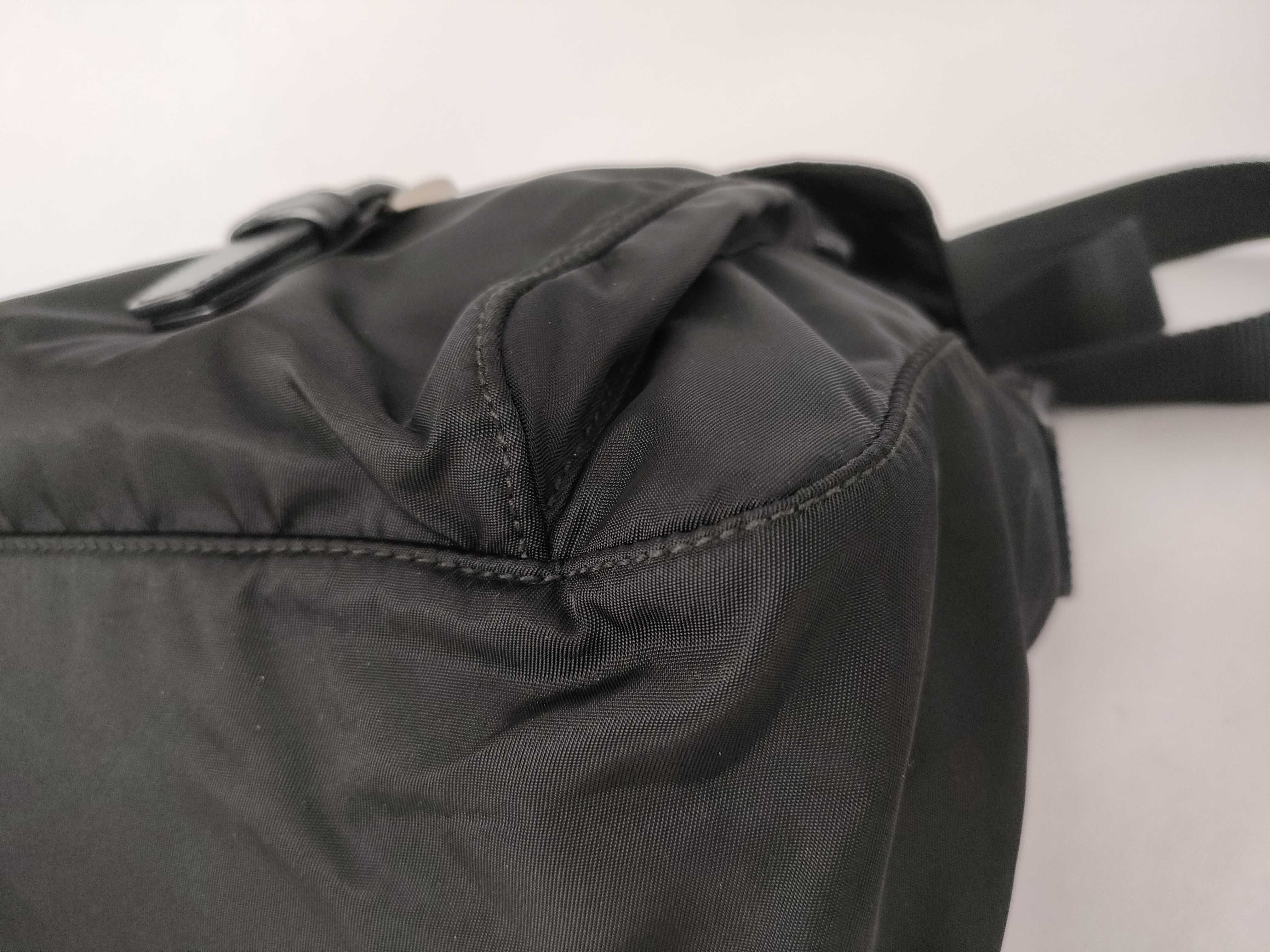 Nylon Prada Shoulder Bag Messenger Nylon Triangle Logo Shoulder Bag — view 6