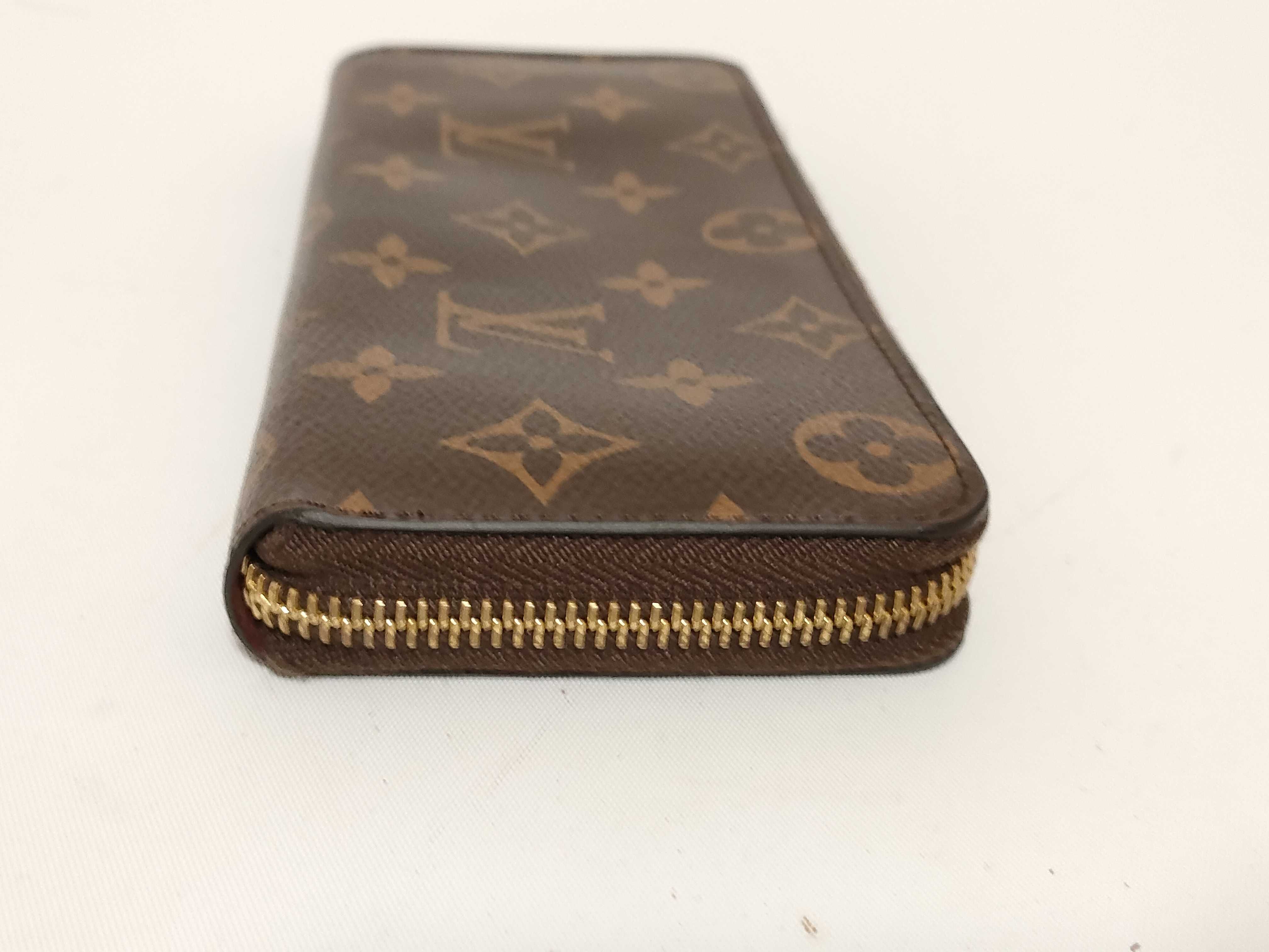 Monogram Louis Vuitton Monogram Portefeuille Clemence Fuchsia Gold Hardware CA0187 Wallet — view 5