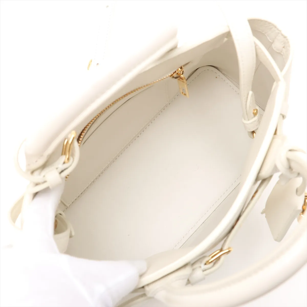 Conti Leather 2WAY Handbag White — view 8