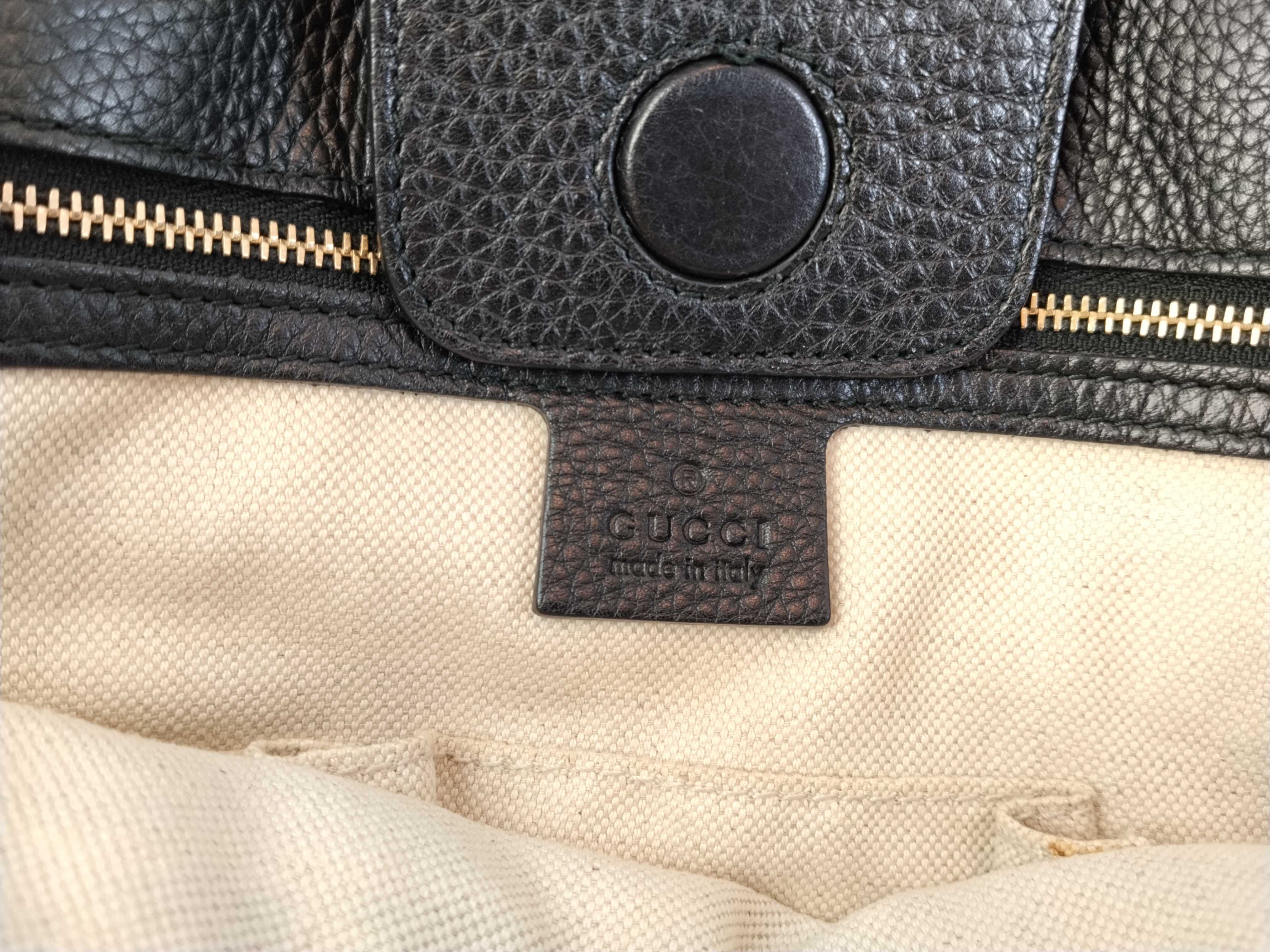 Miss GG Leather Tote Bag, Black, 353122 (Tote Bag) — view 10