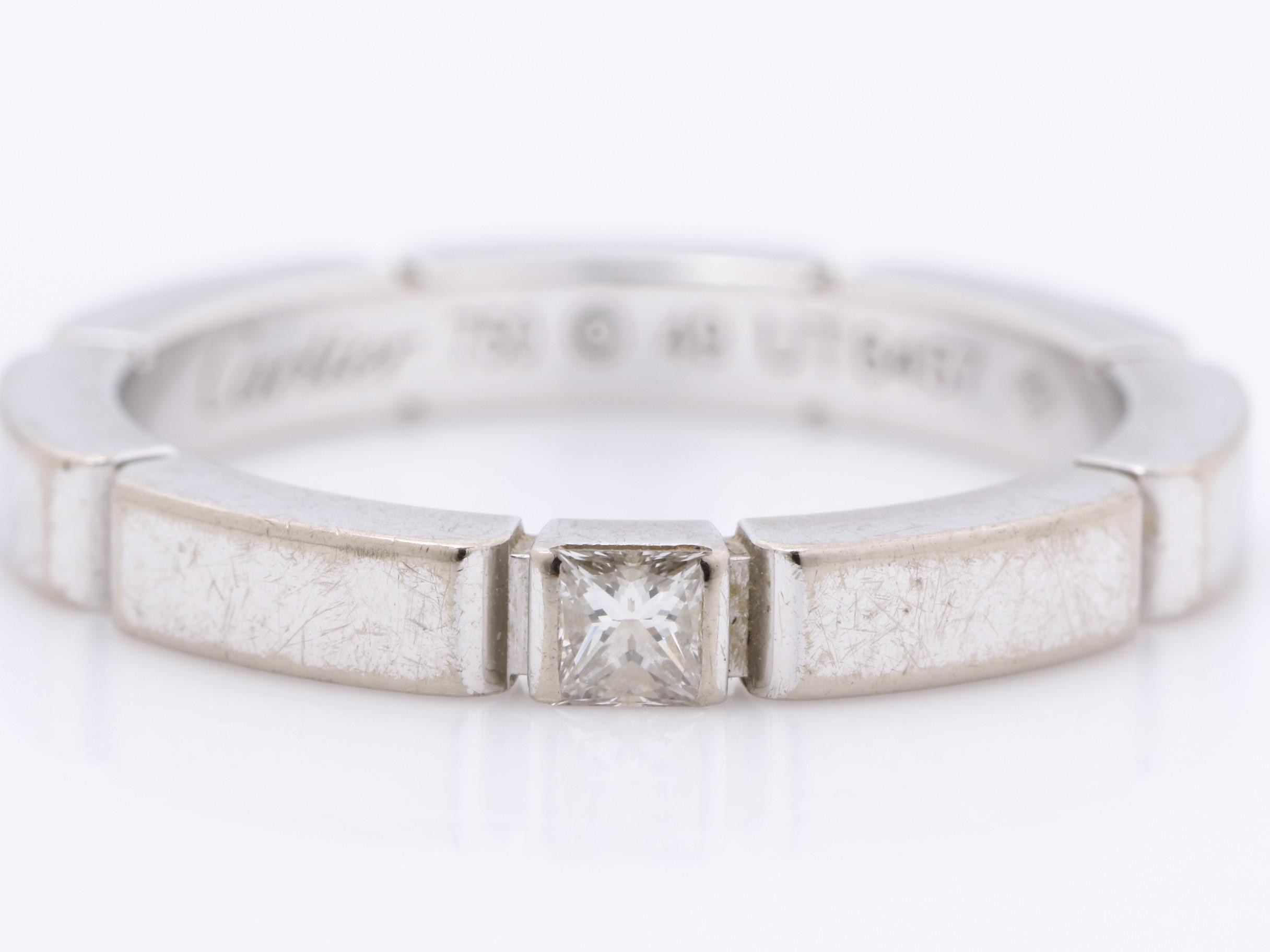 Maillon Panthère Diamond Ring, Size #49, 750WG, 4.0g — view 2