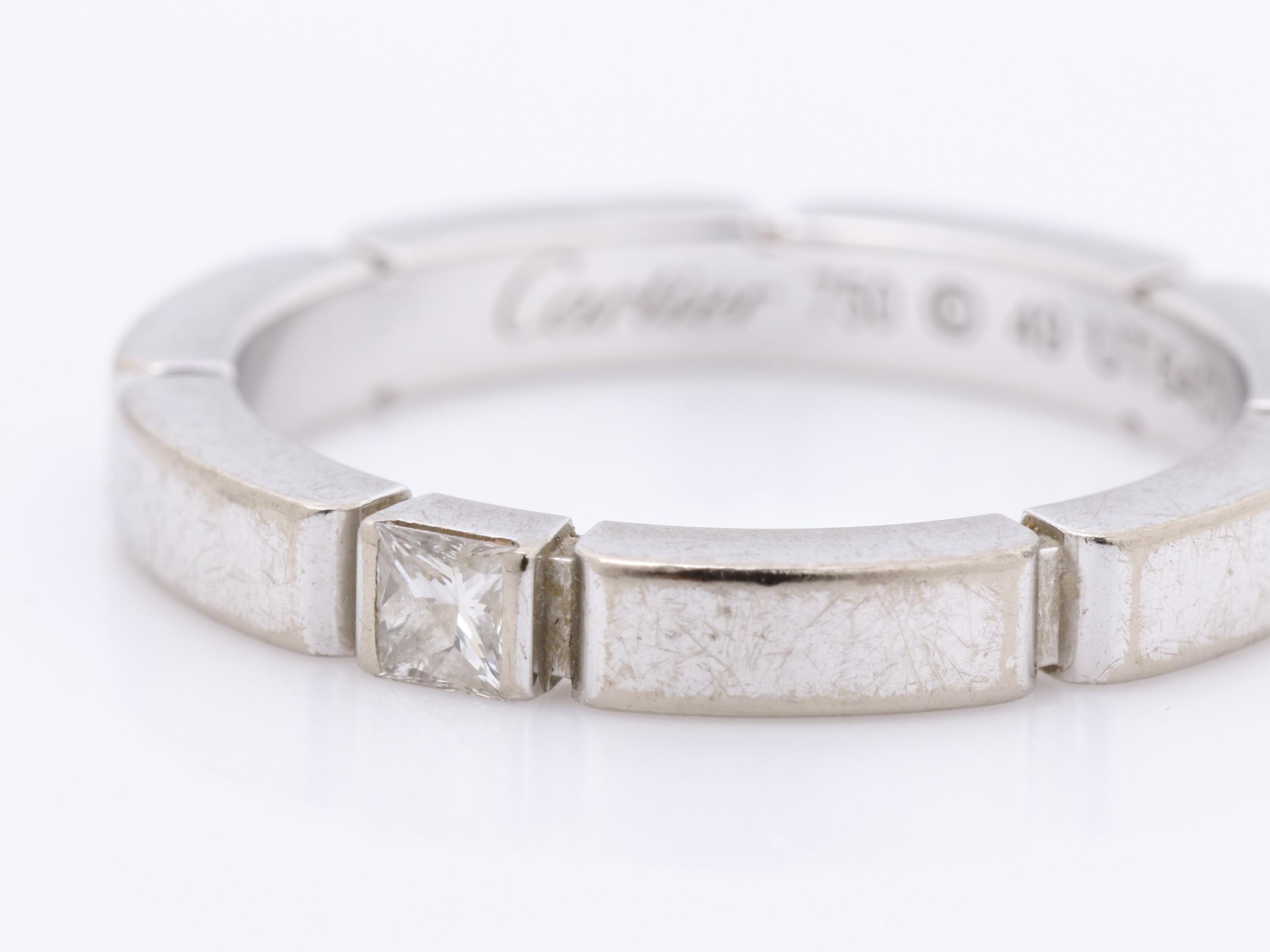 Maillon Panthère Diamond Ring, Size #49, 750WG, 4.0g — view 3