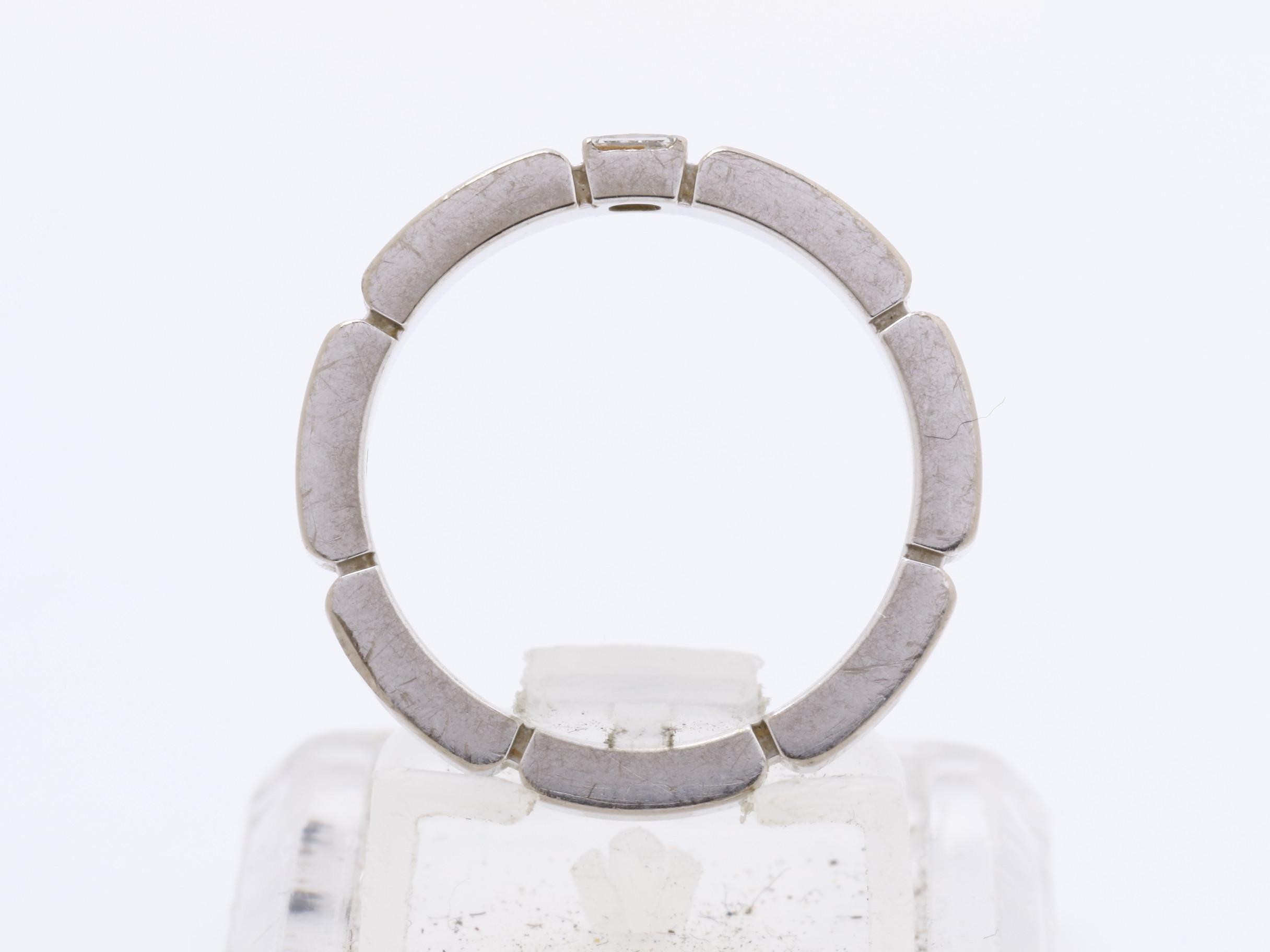 Maillon Panthère Diamond Ring, Size #49, 750WG, 4.0g — view 5