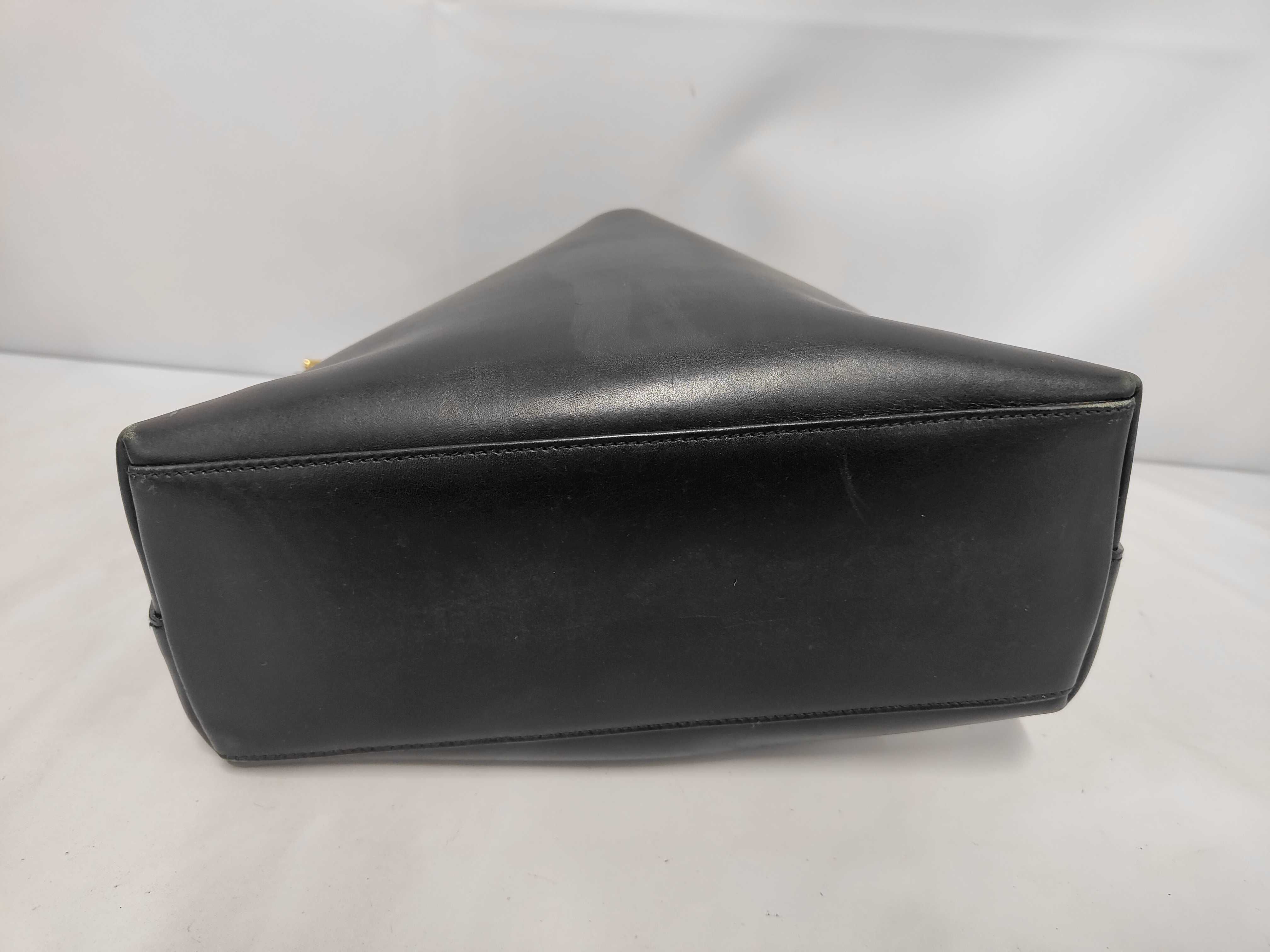 bag, black leather bag — view 3