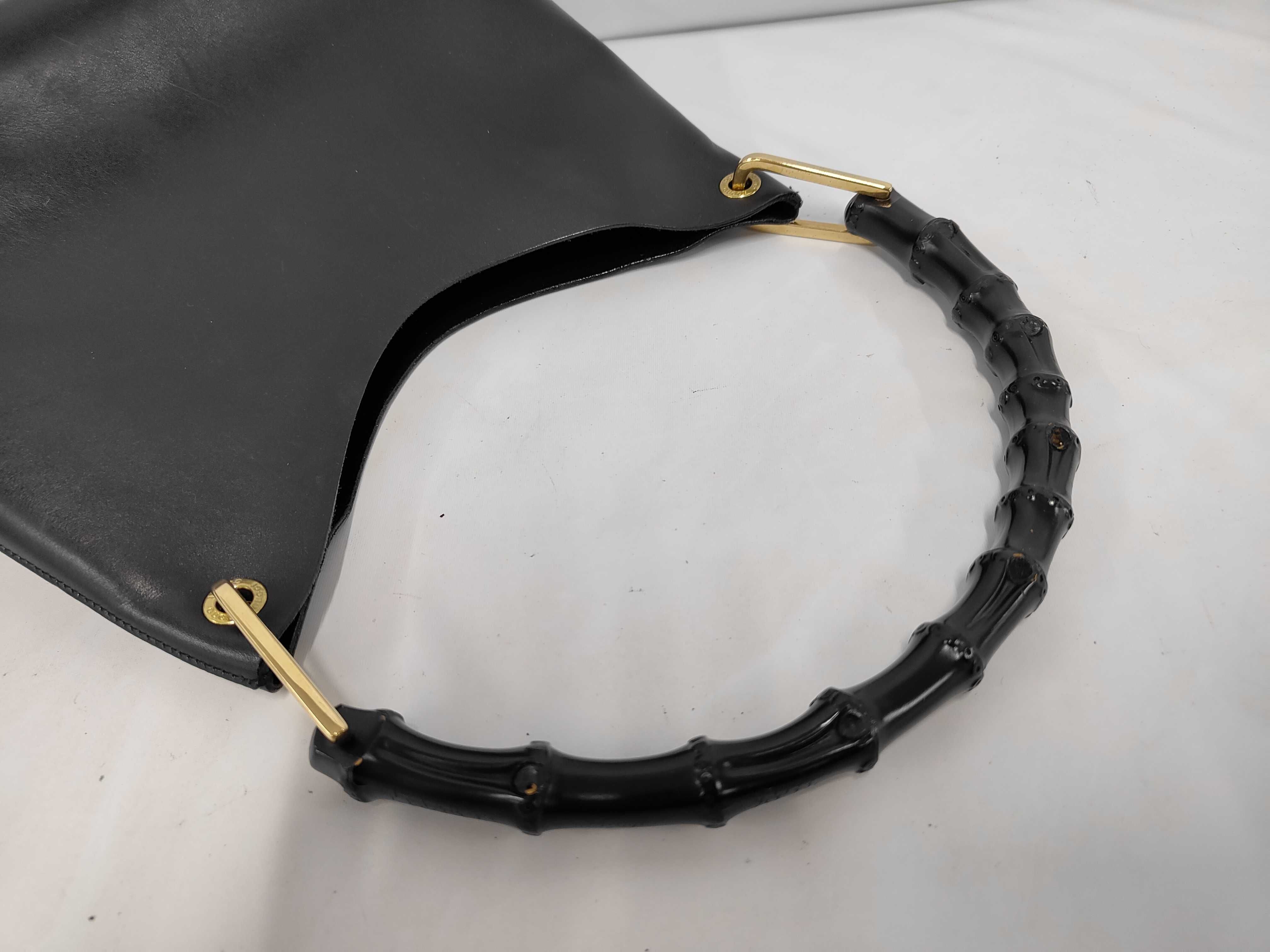 bag, black leather bag — view 5