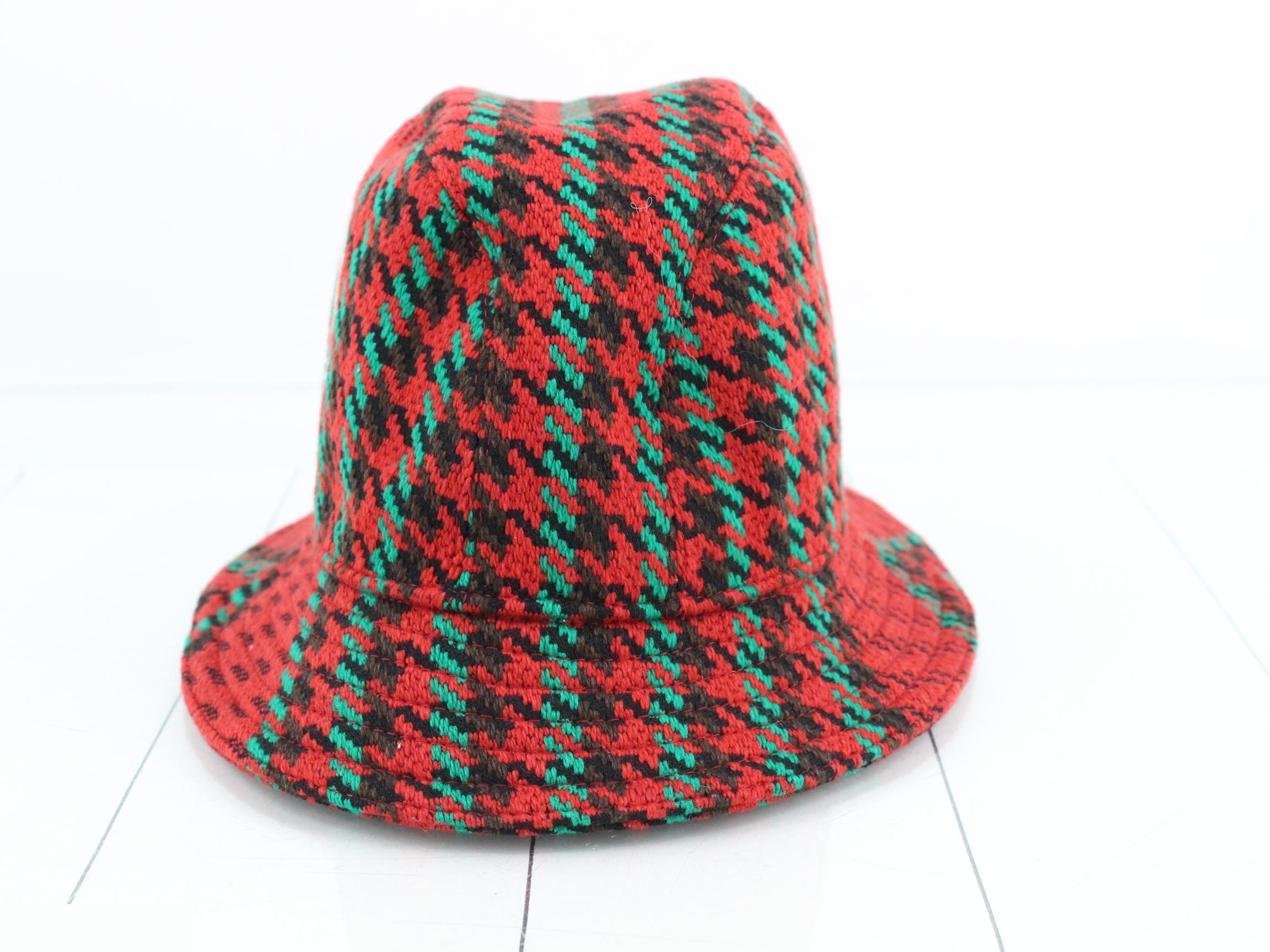 Tweed Hat, Interlocking, Red