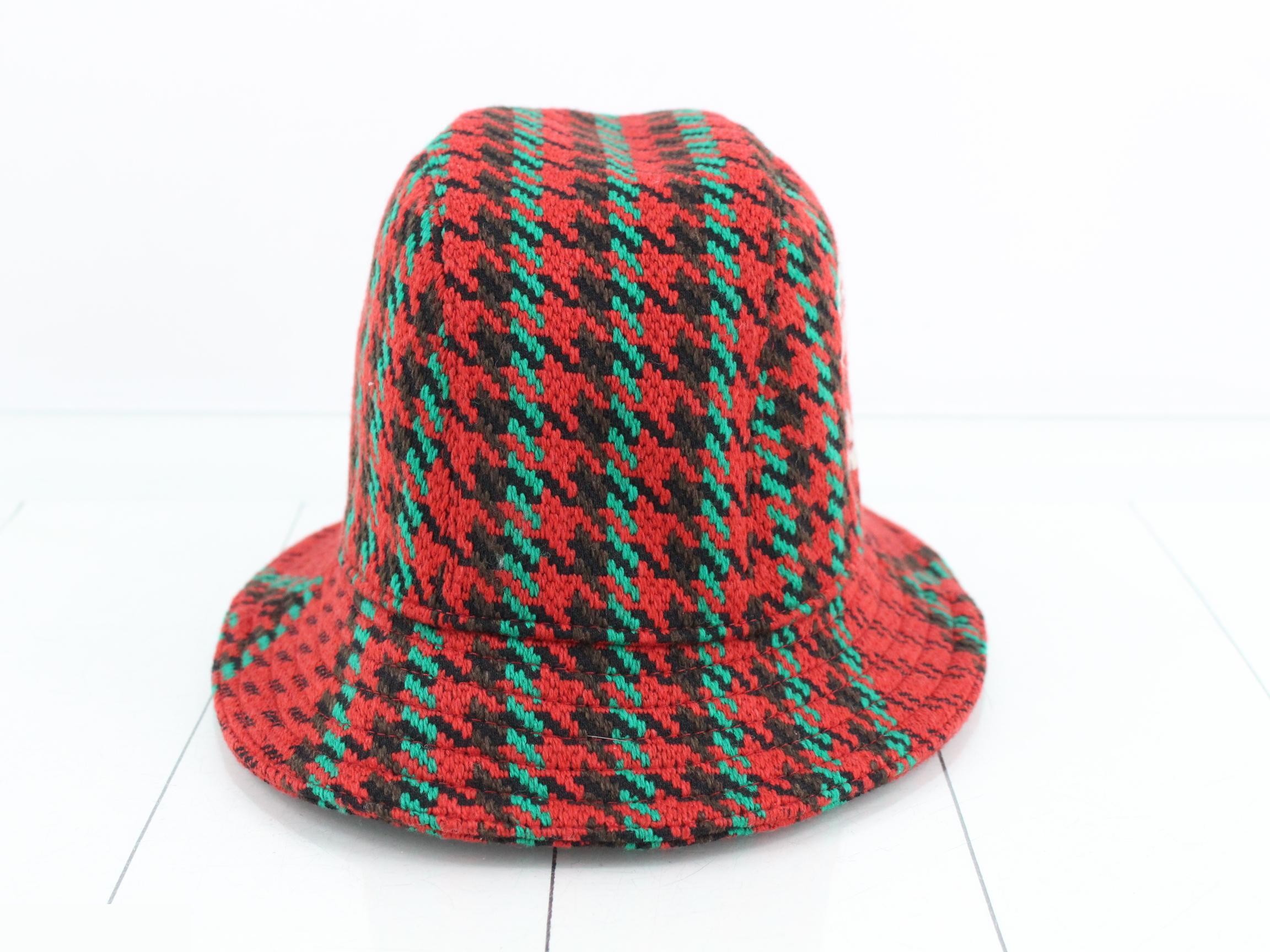 Tweed Hat, Interlocking, Red — view 2