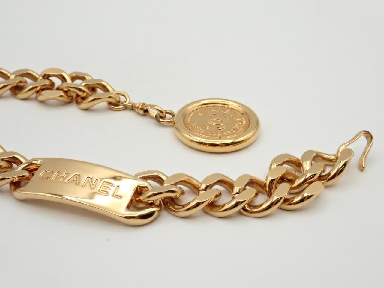 Coco Mark Coin Chain Belt 94A Gold, Total Length Approx. 80cm — view 3