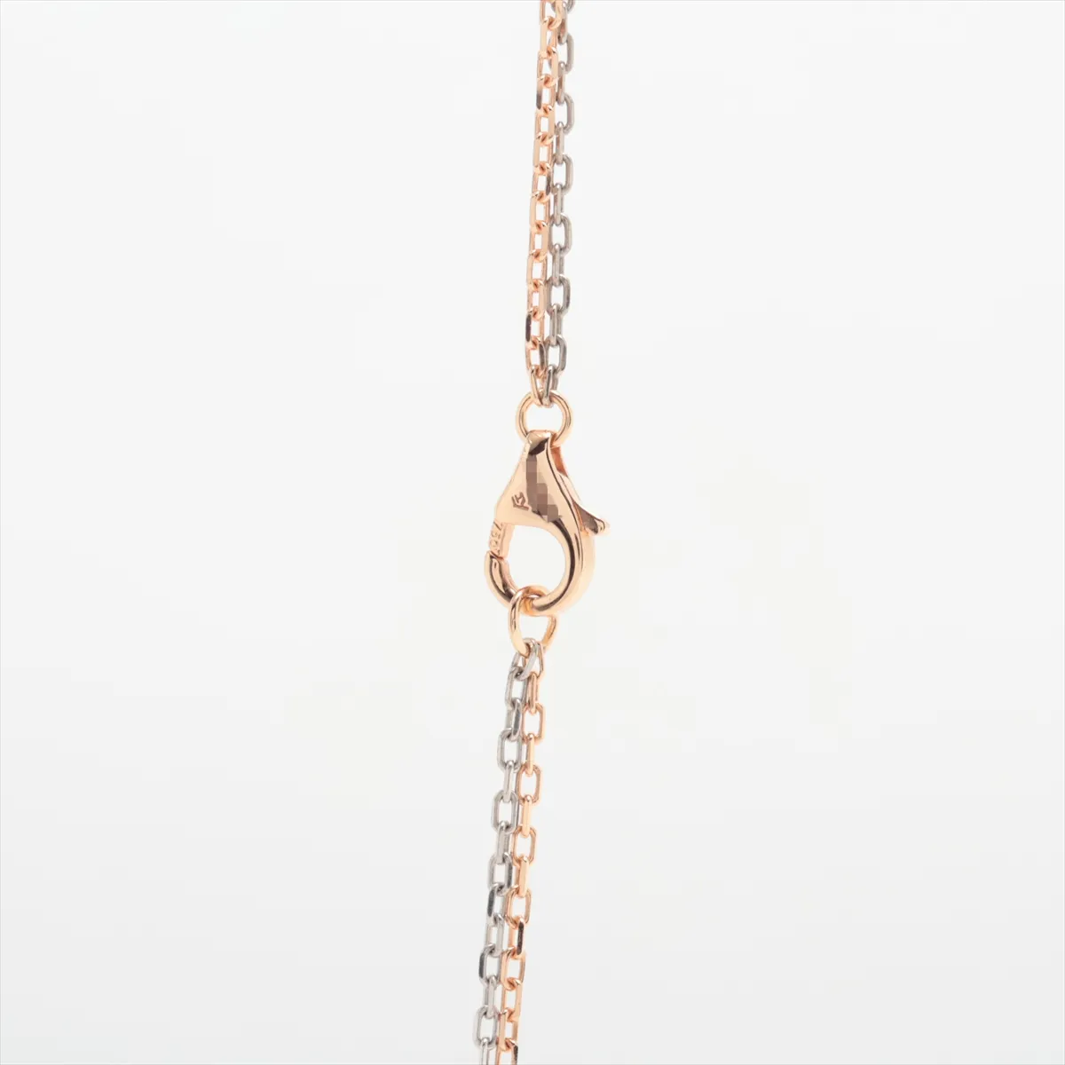 Love Three Hoop 6-Diamond Necklace 750 (PG x WG) 9.0g SL9368 — view 3